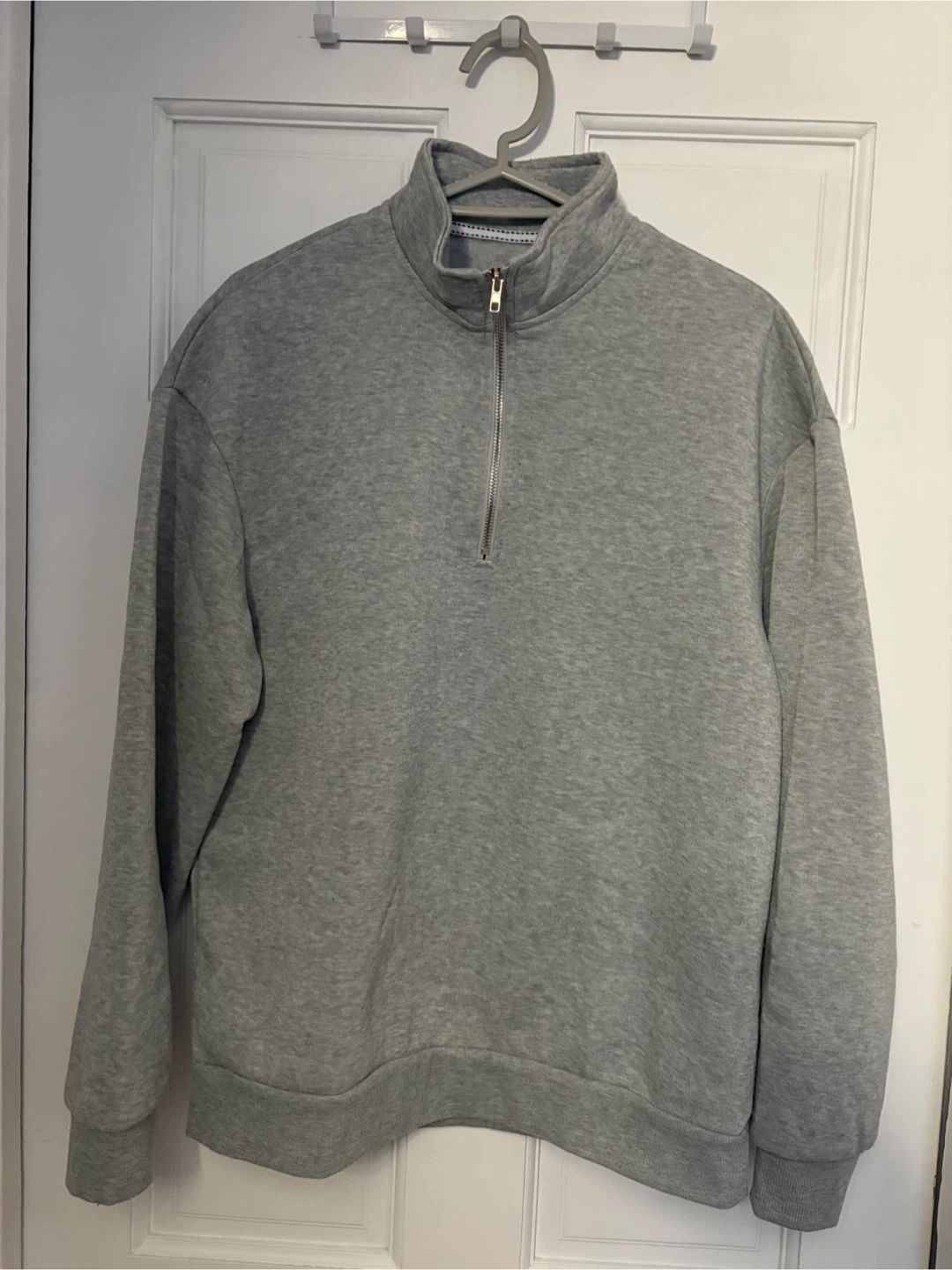 Gray Zip-Up Sweatshirt