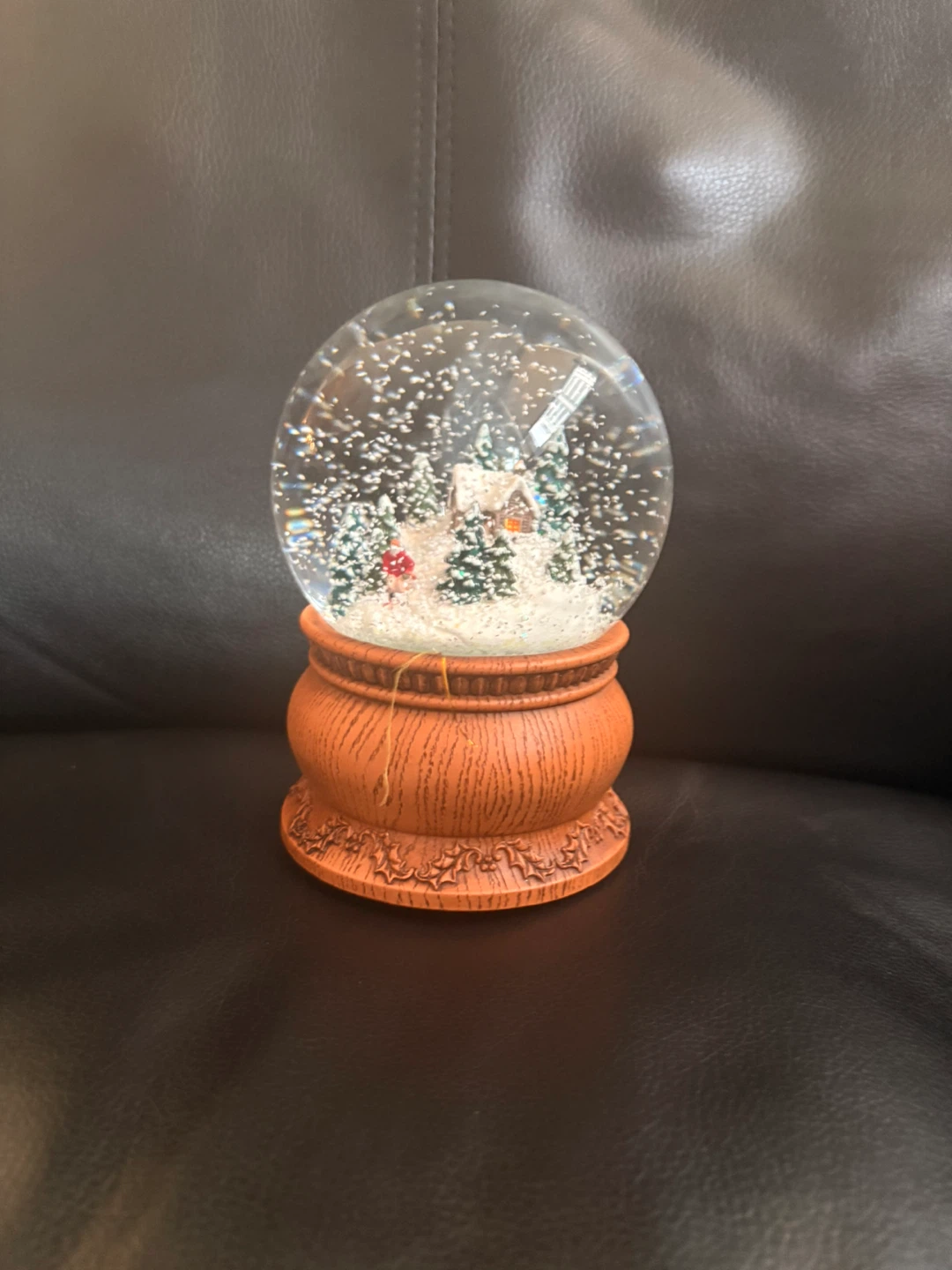 Winter Ski Village Snow Globe - photo 5
