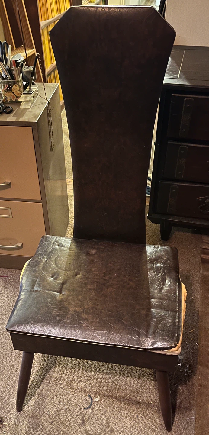 High back chair
