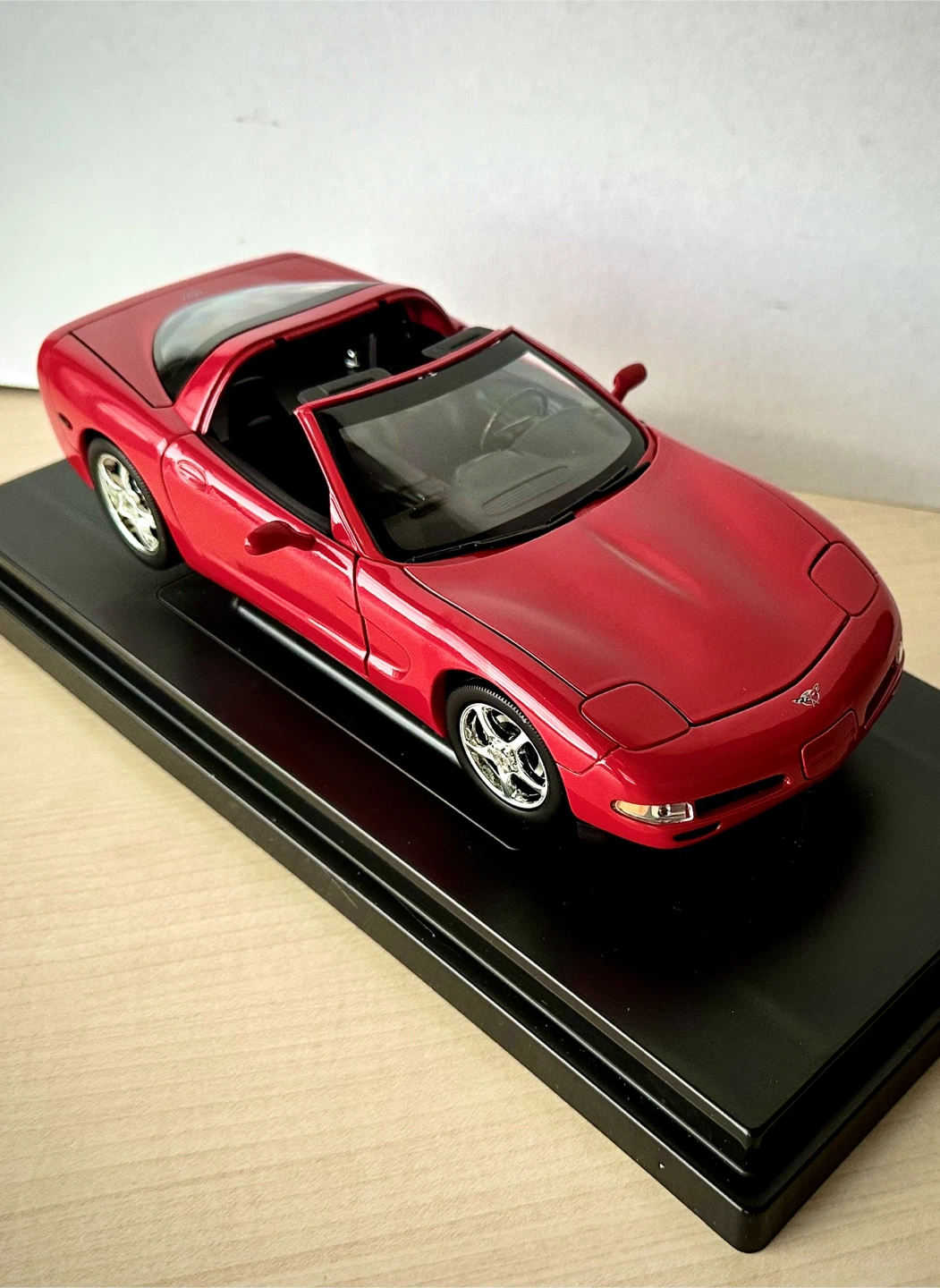Red Corvette Model Car with Display Base - photo 5