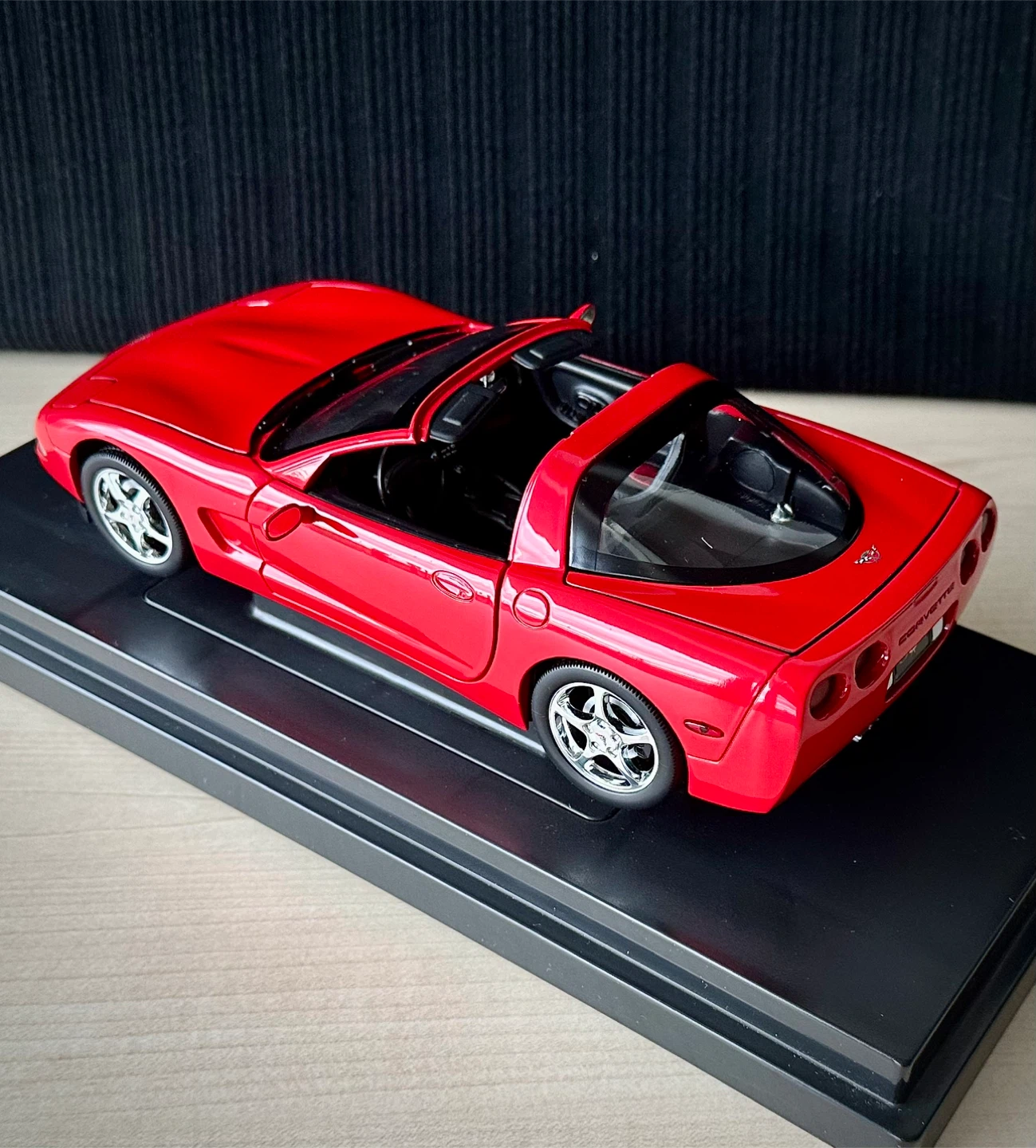 Red Corvette Model Car with Display Base - photo 2