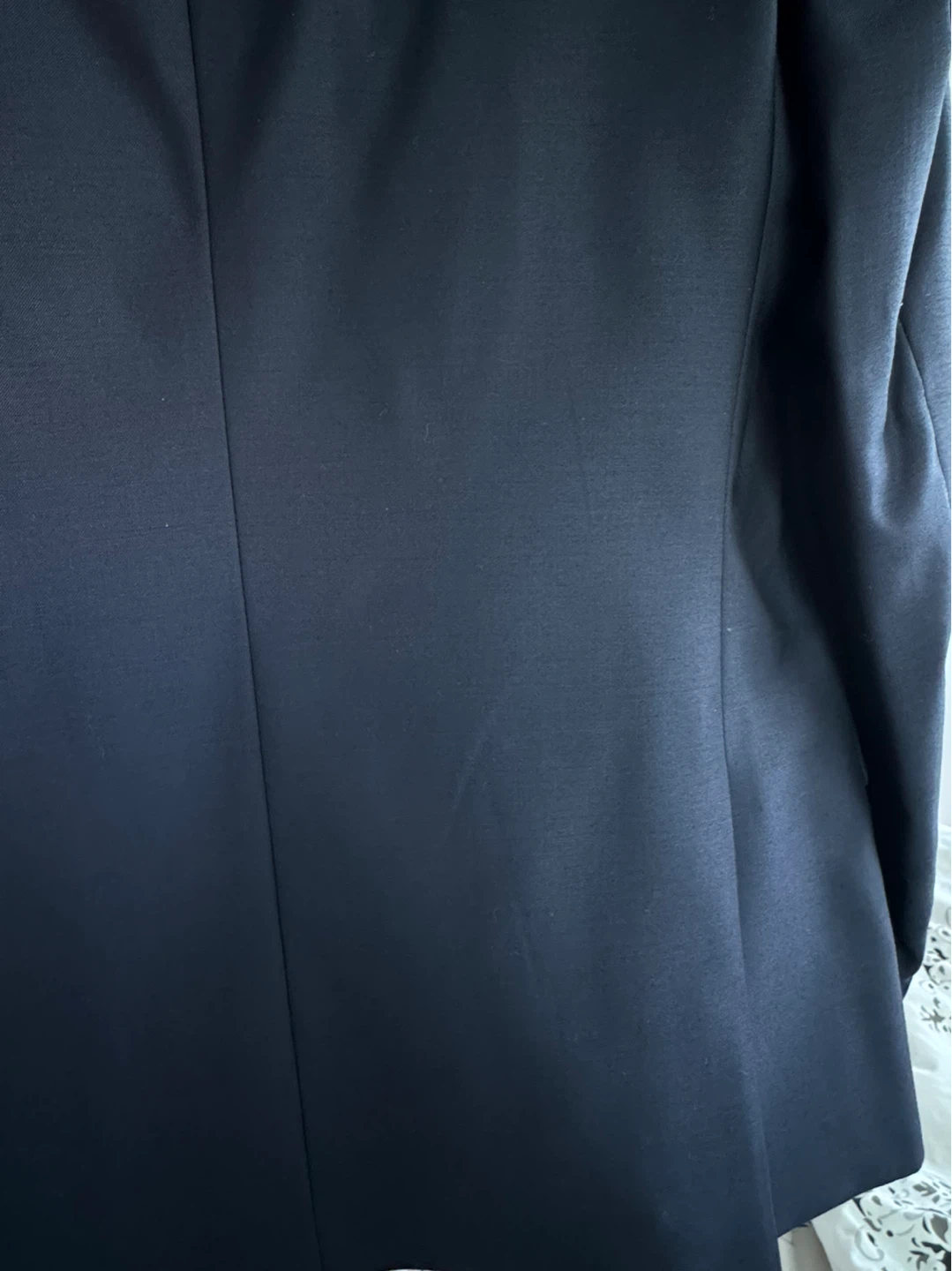 Ezio Men Wool Blend Suit Jacket and Pants (Dark Navy Blue) - photo 4