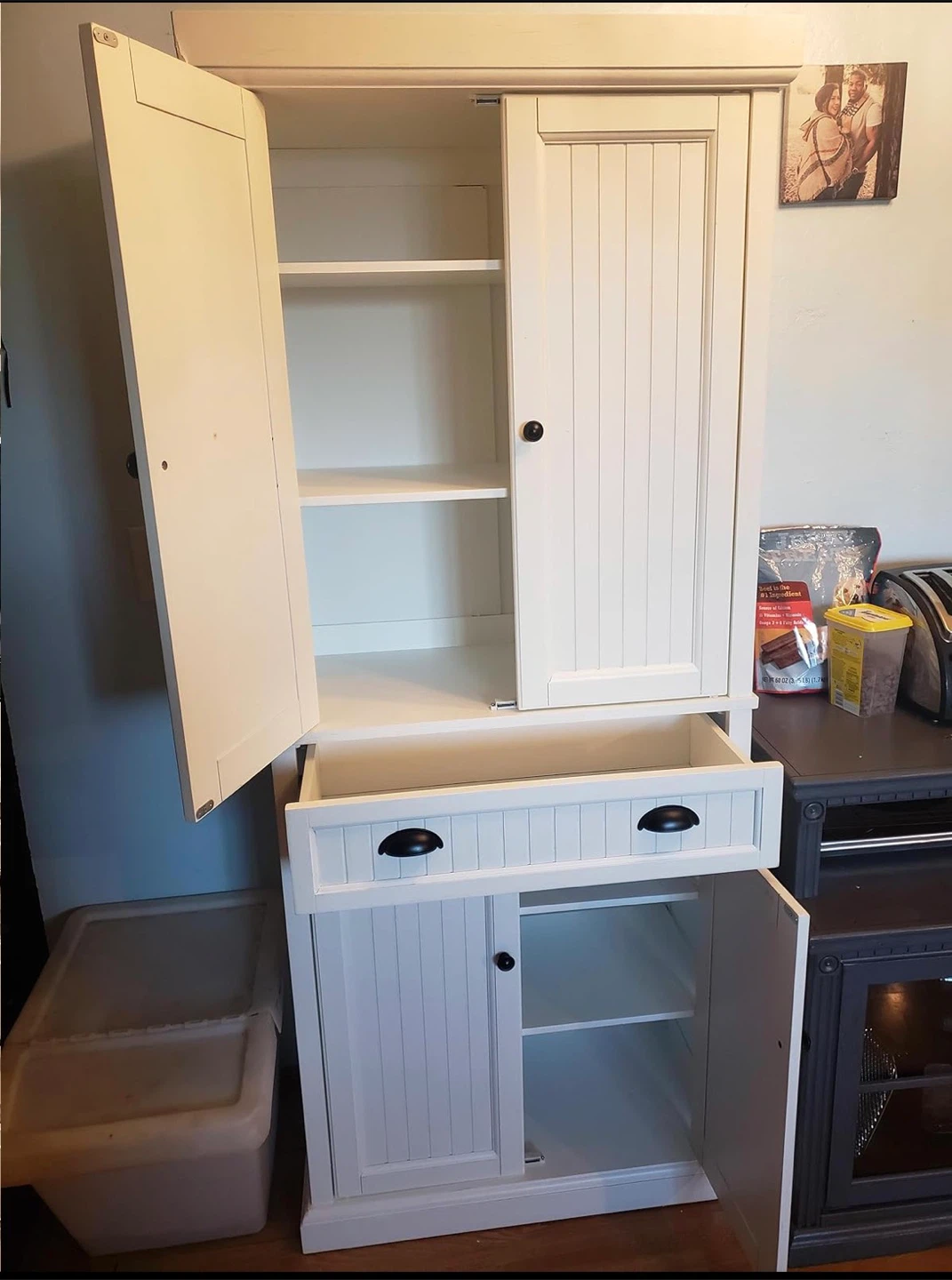 Storage Cabinet with Doors and Shelves - photo 3