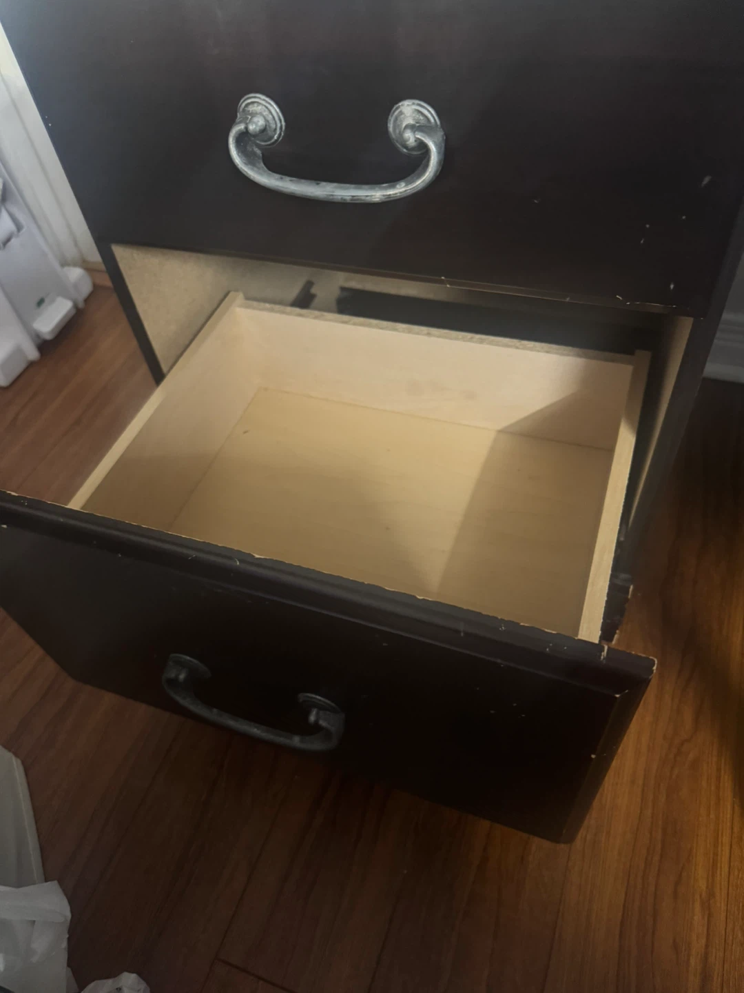 Solid wood 2-Drawer Nightstand / Side Table - photo 4