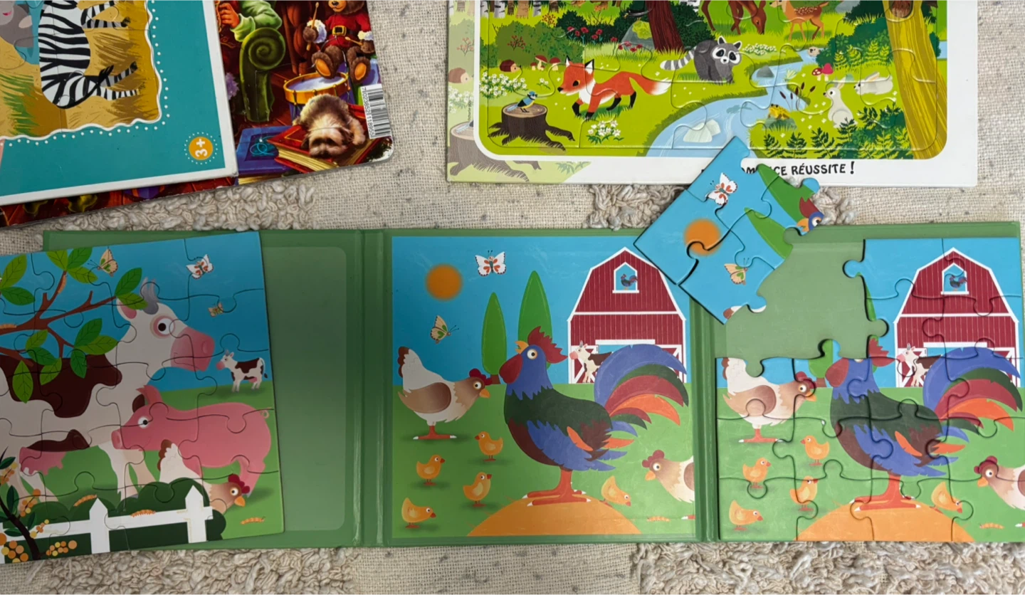Bundle of 6 Toddler’s Puzzles and Busy book. - photo 5