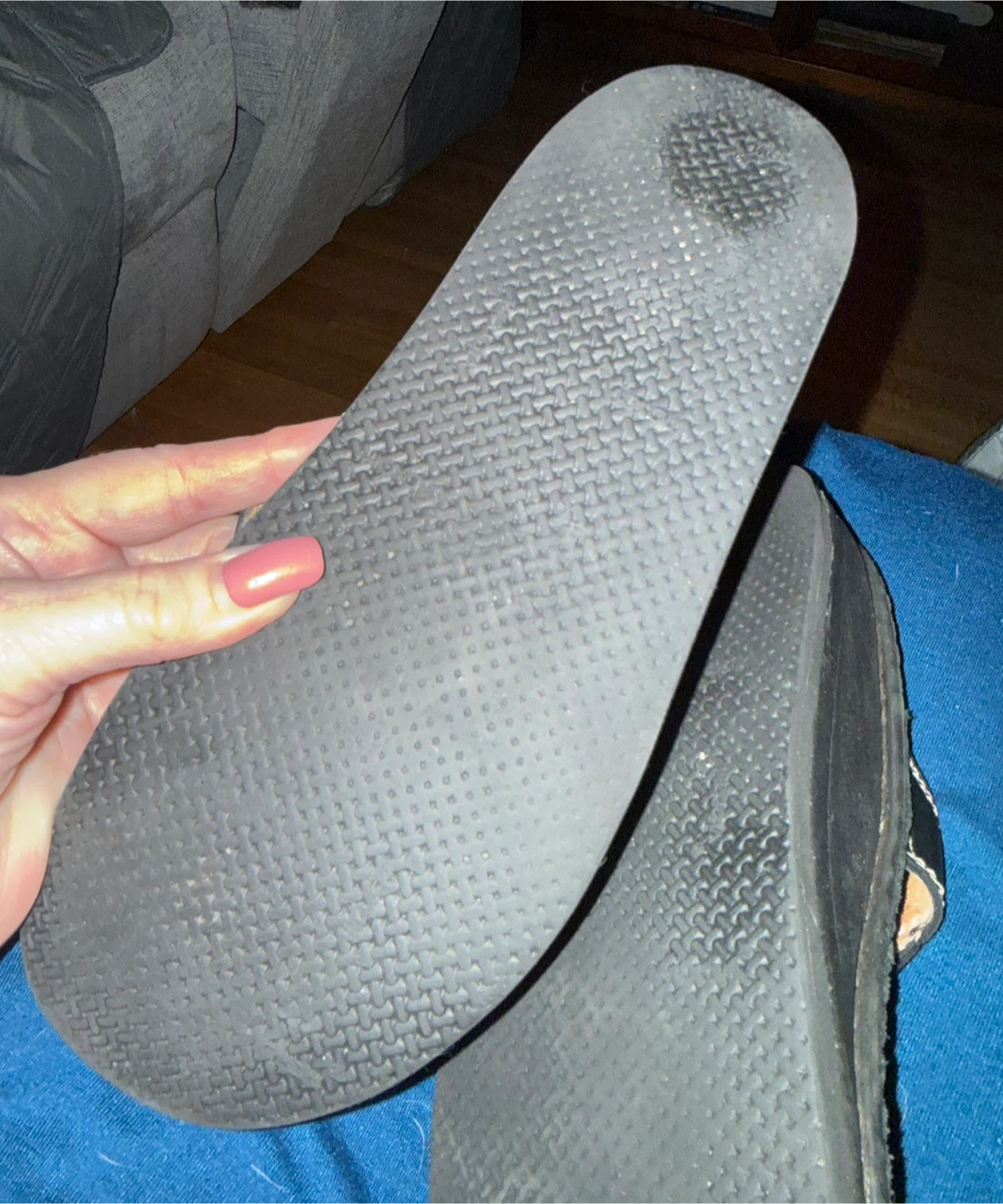 Black Leather Sandals for Orthopaedic Inserts - photo 5