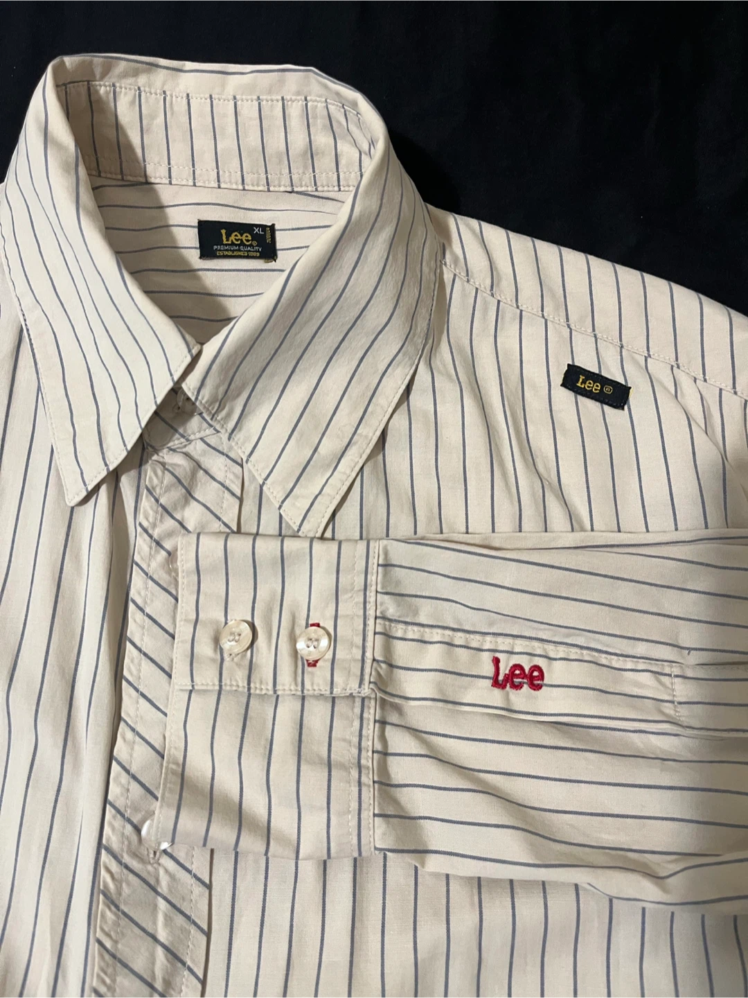 Lee Men's XL Striped Button-Up Shirt - photo 2