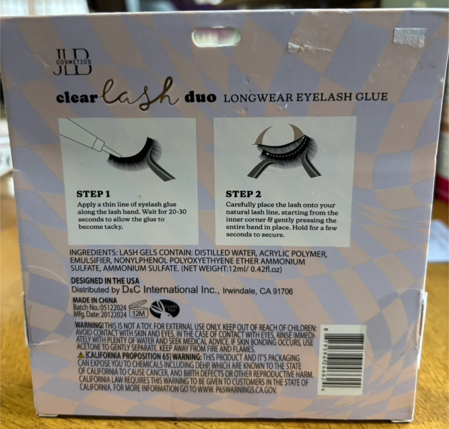 NEW JLD Cosmetics Clear Lash Duo Longwear Eyelash Glue - photo 2