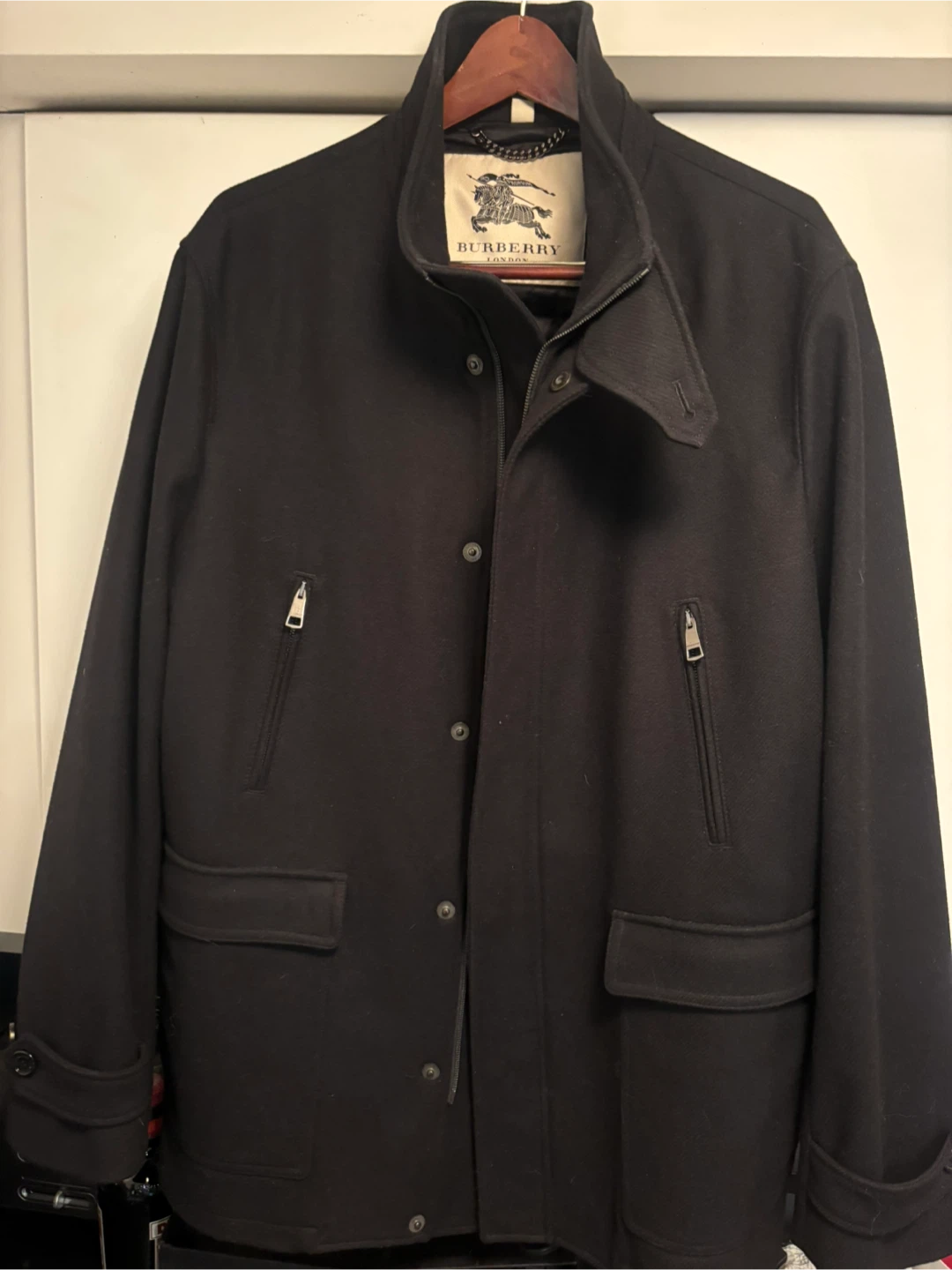 Like New Men’s Burberry Wool Winter Coat XXL