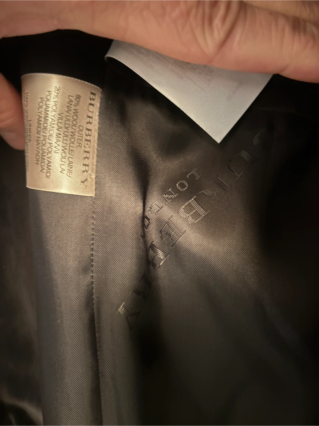 Like New Men’s Burberry Wool Winter Coat XXL - photo 5