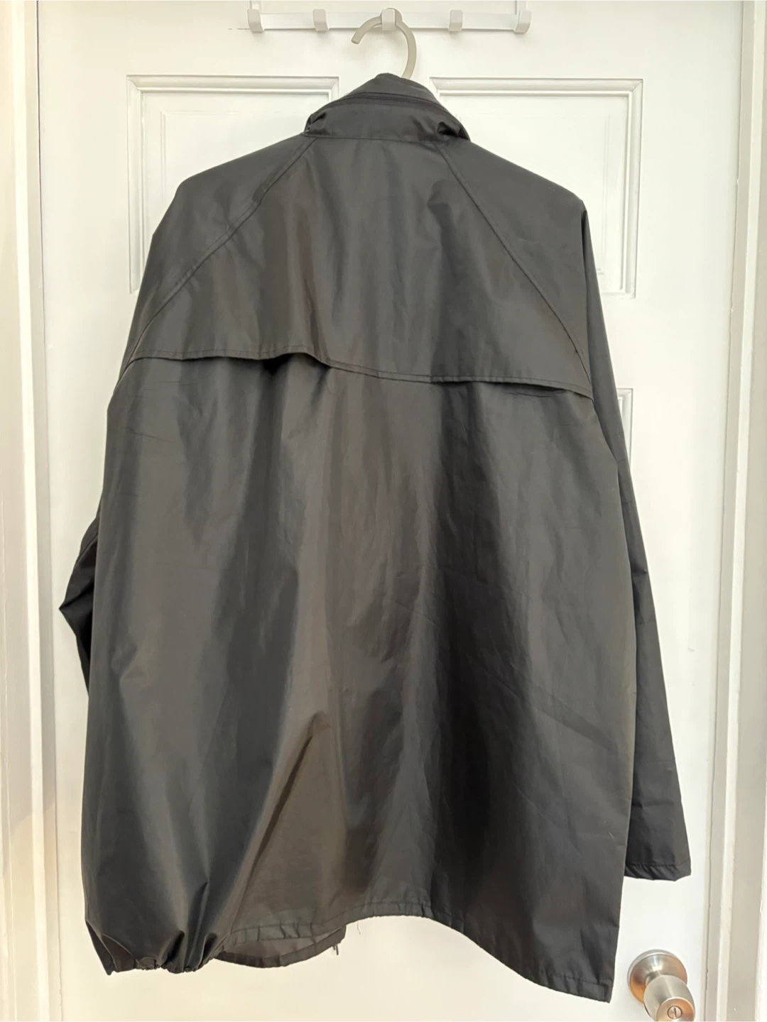 Black Lightweight Rain Jacket with Hood - photo 3
