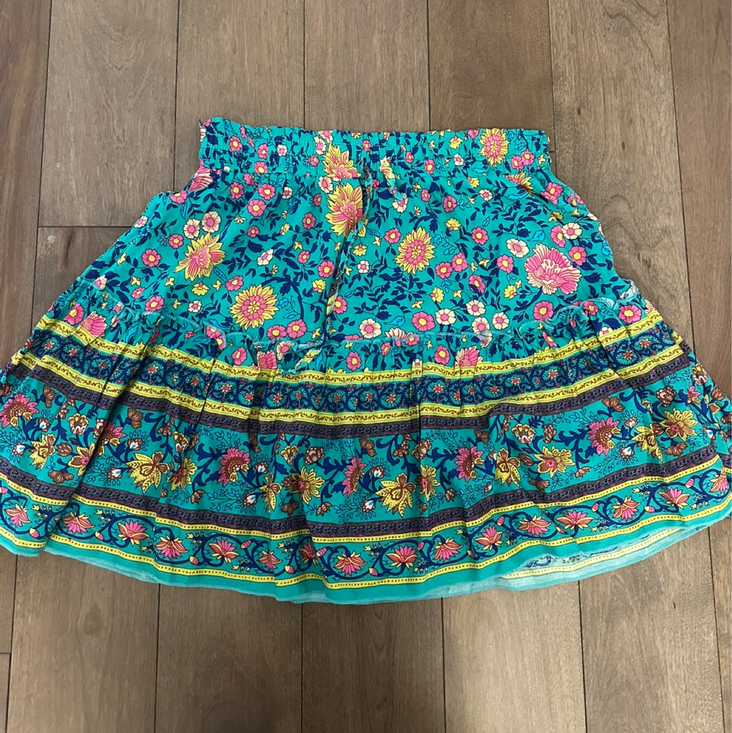 Floral Print Mini Skirt