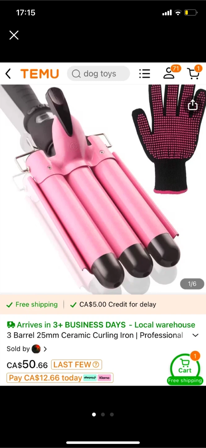 3 Barrel Ceramic Curling Iron - photo 2