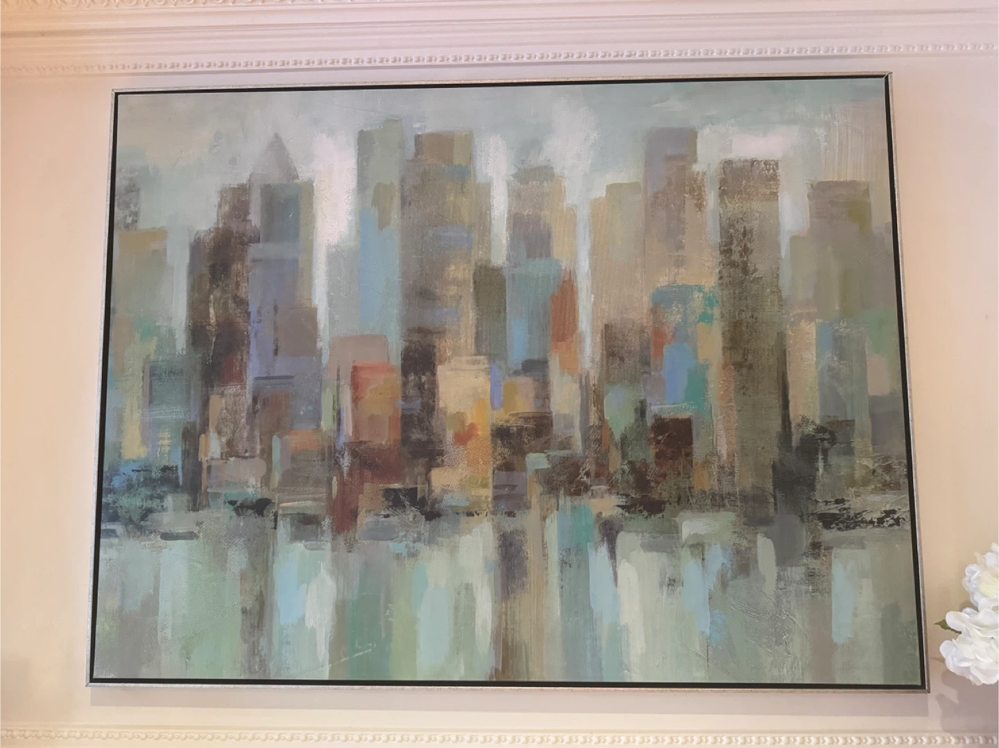 Abstract Cityscape Canvas Wall Art