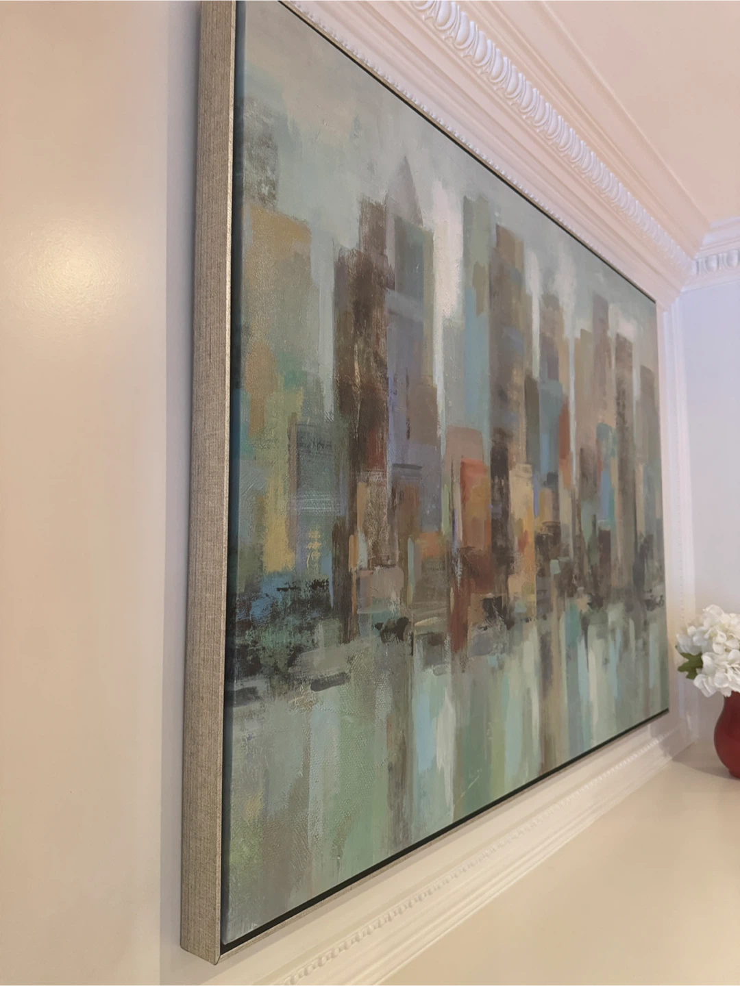 Abstract Cityscape Canvas Wall Art - photo 3