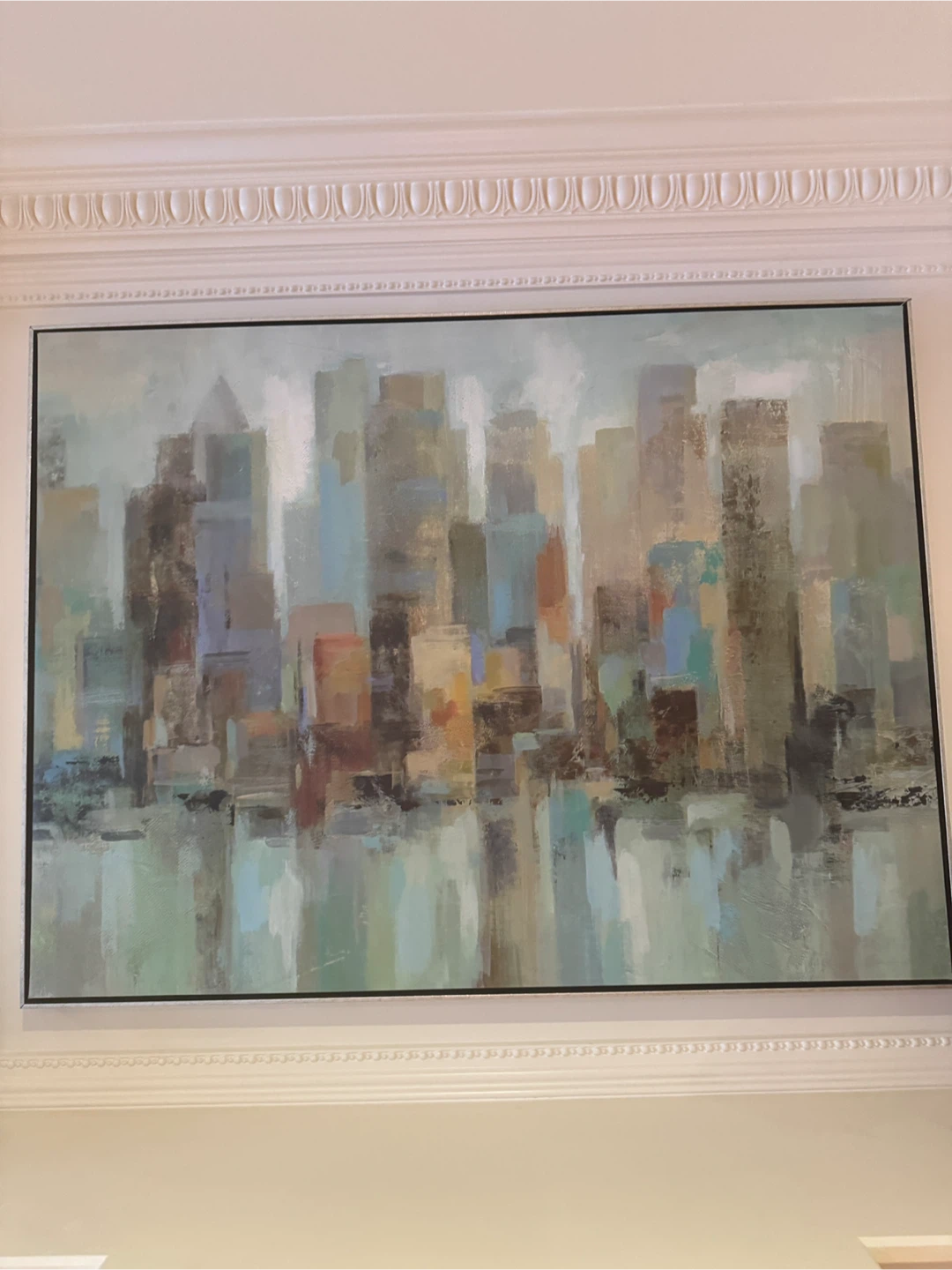 Abstract Cityscape Canvas Wall Art - photo 2