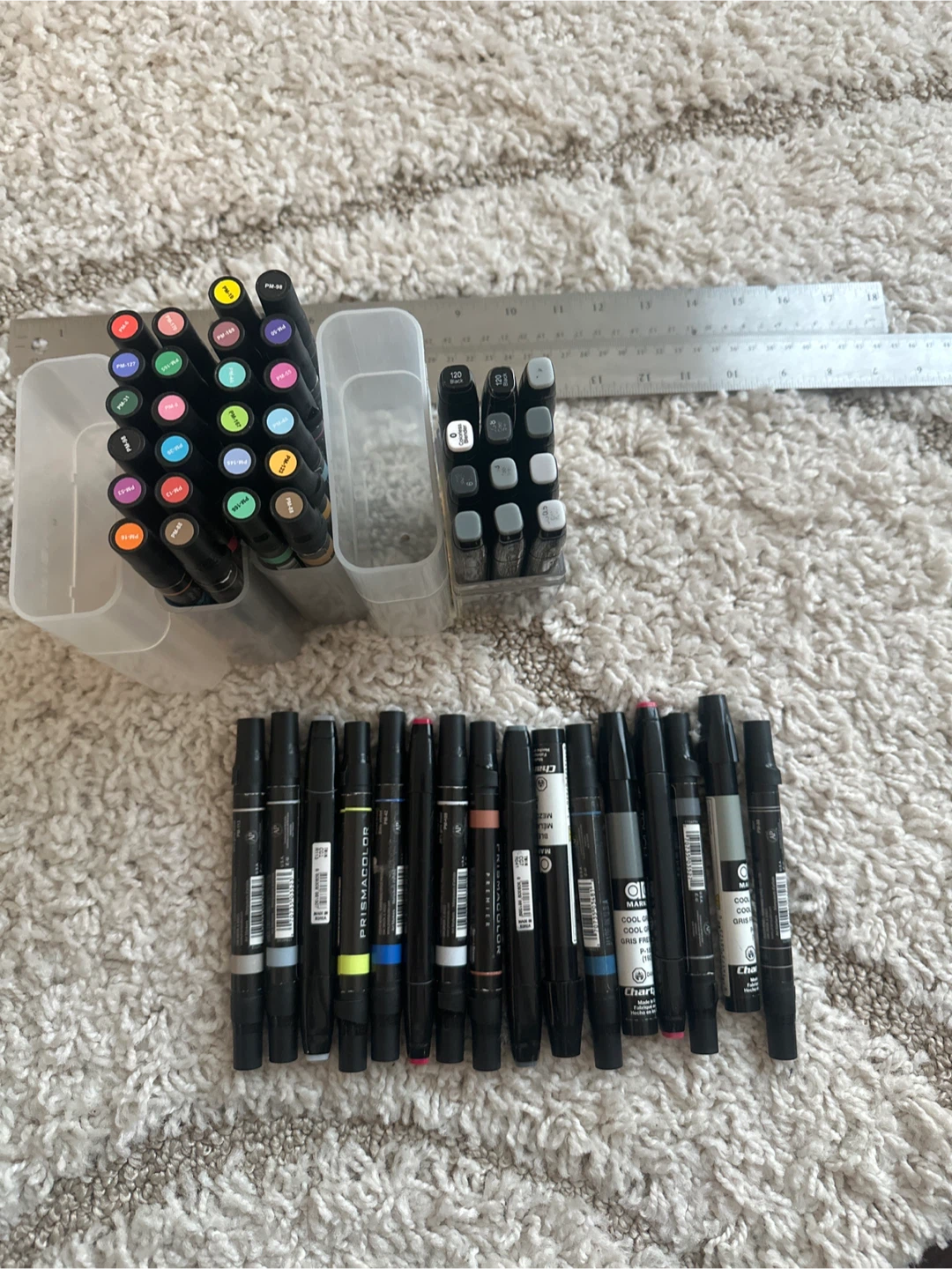 Prismacolor and Chartpak Marker Set