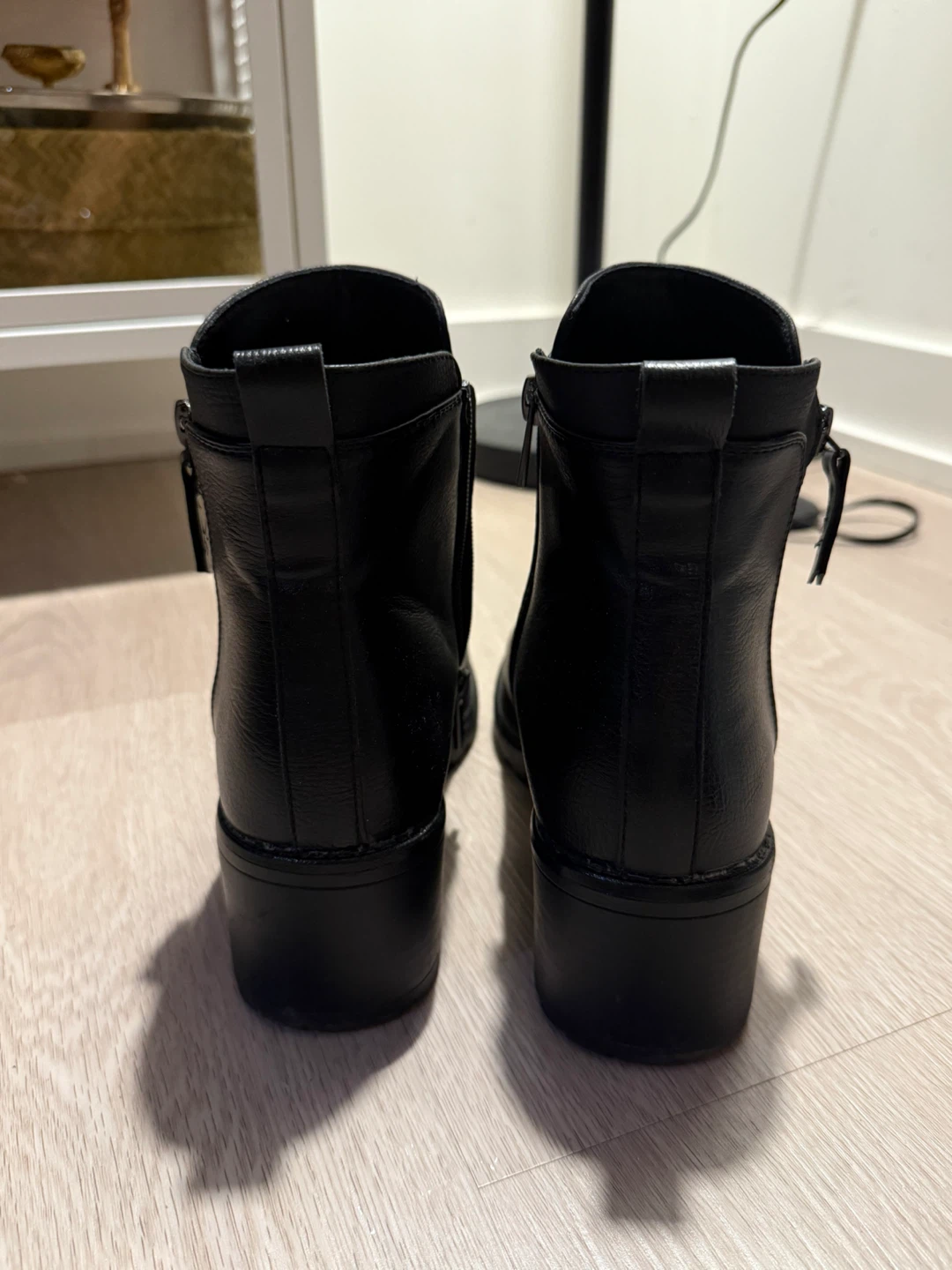 Black Leather Ankle Boots - photo 2