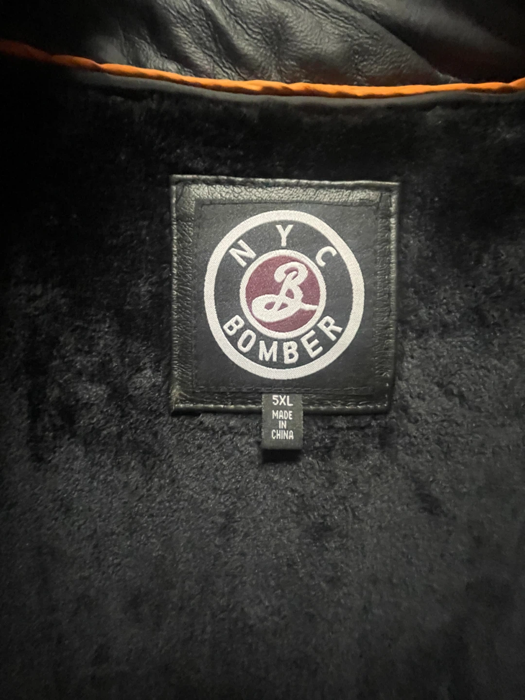 NYC Bomber Black Leather Jacket - photo 2