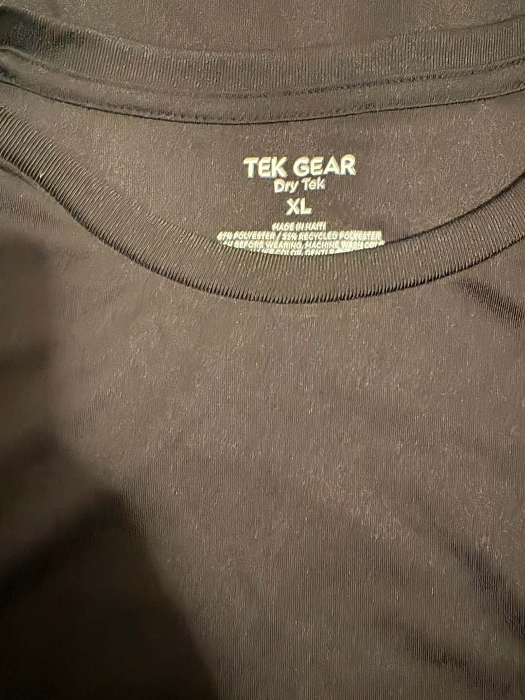 Tek Gear Dry Tek XL Black T-Shirt - photo 4