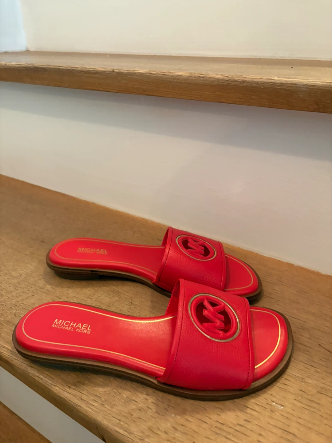 Michael Kors Red Slide Sandals - photo 2