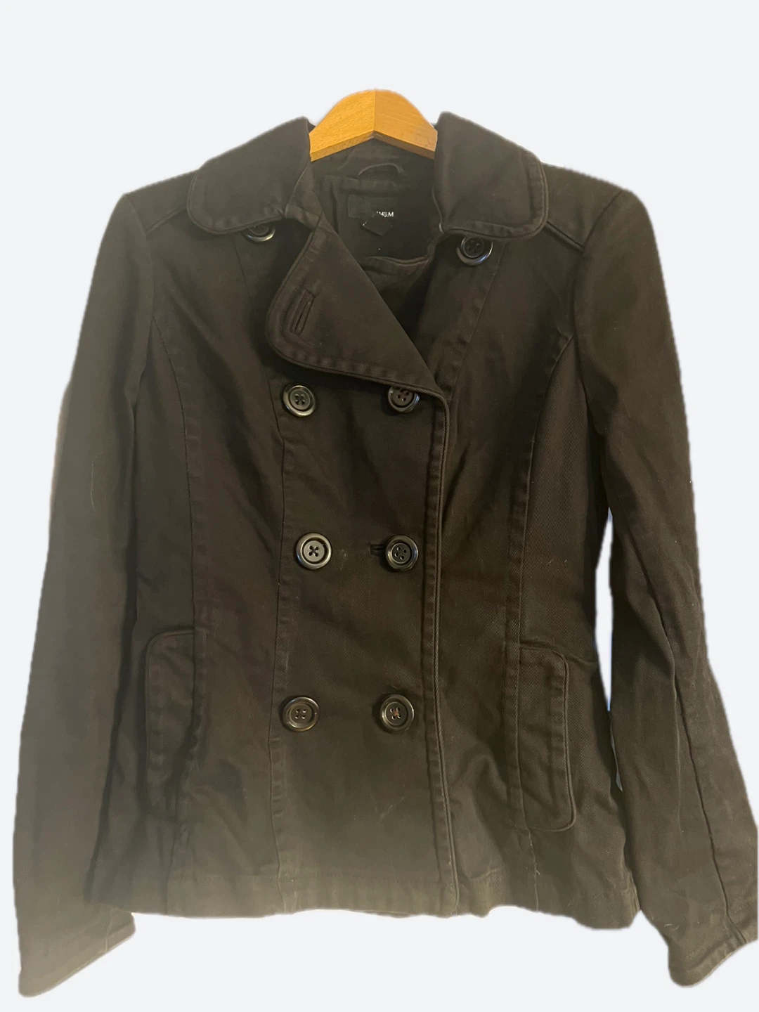 H&M - Double Breasted Peacoat Jacket - Size MD