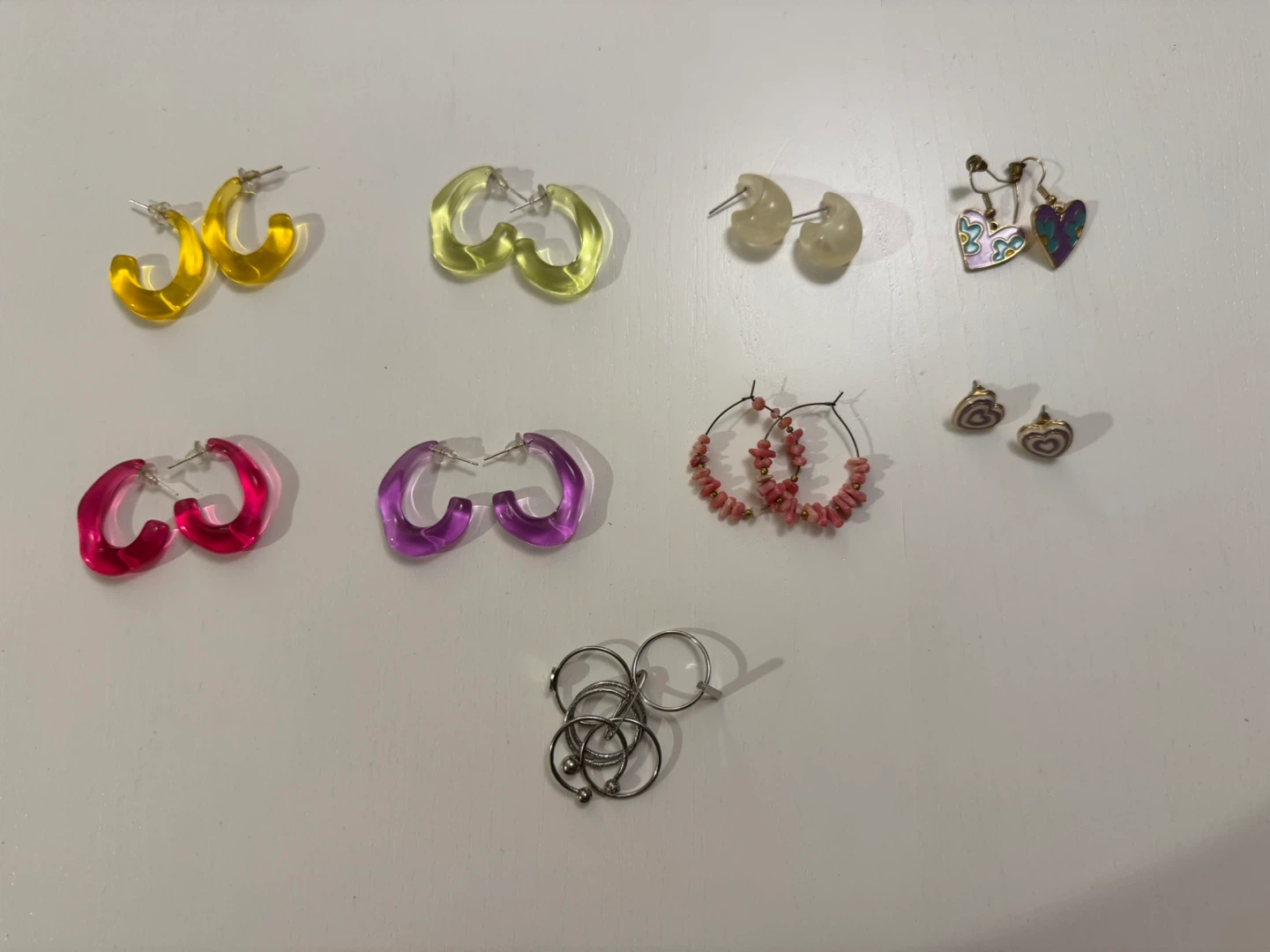 Assorted Earrings Collection and rings