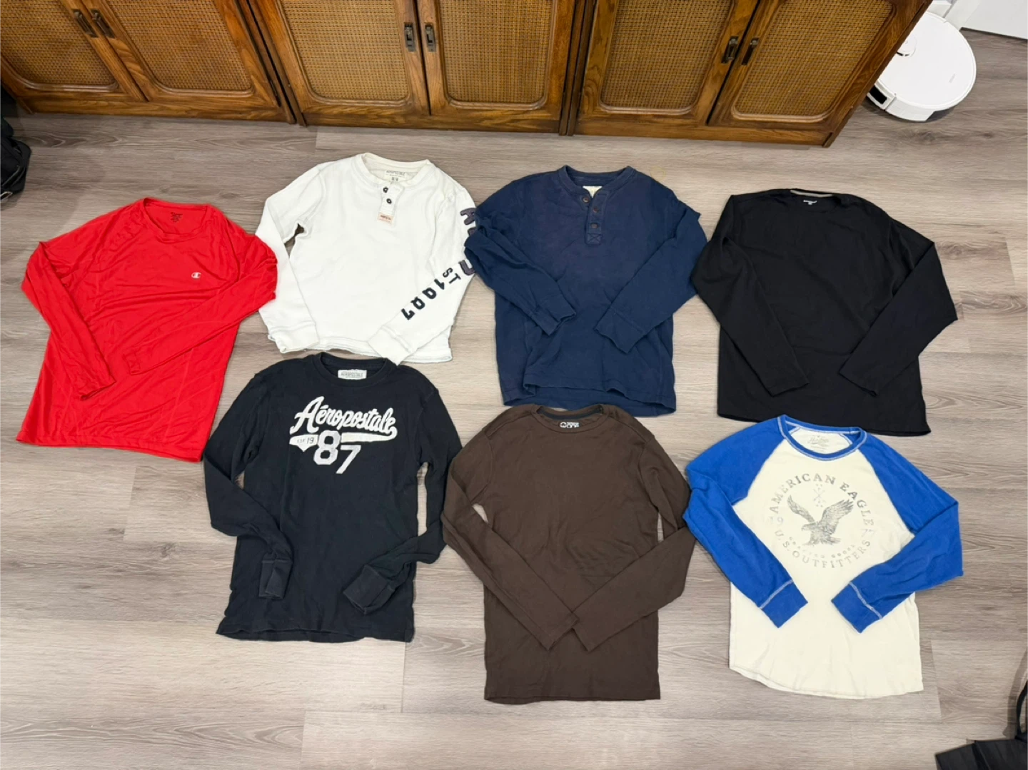 (NEW) Champion, American Eagle, Aeropostale  Long Sleeve Shirts