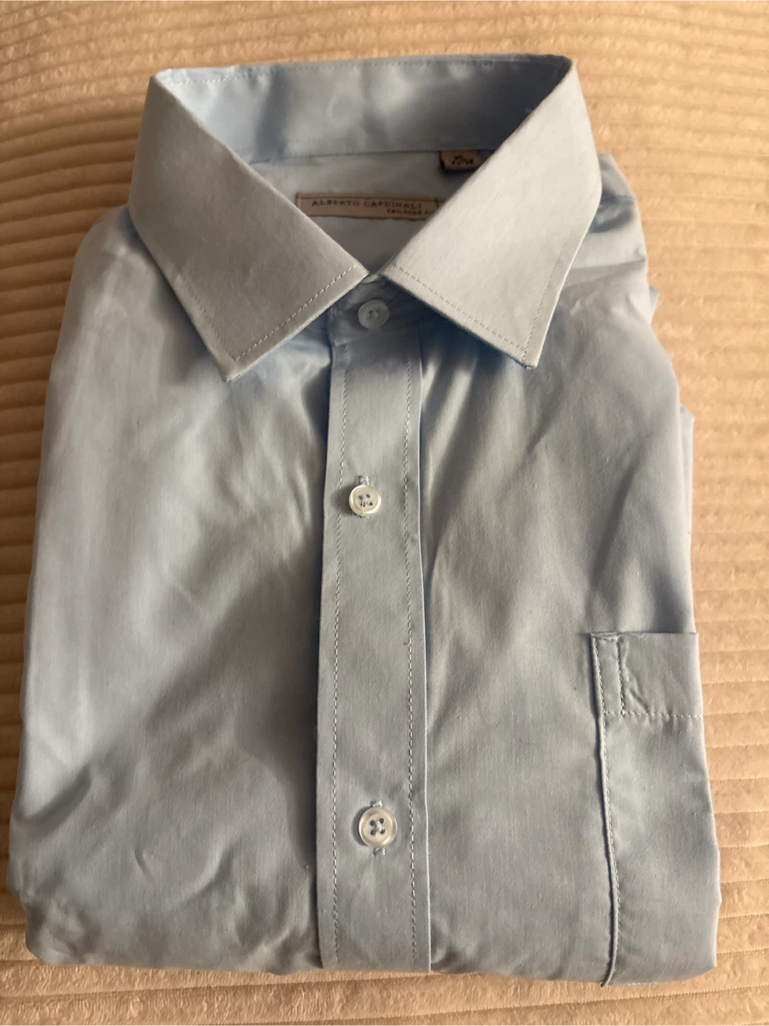 Alberto Cardinali Tailored Fit Dress Shirt XL Blue - photo 3