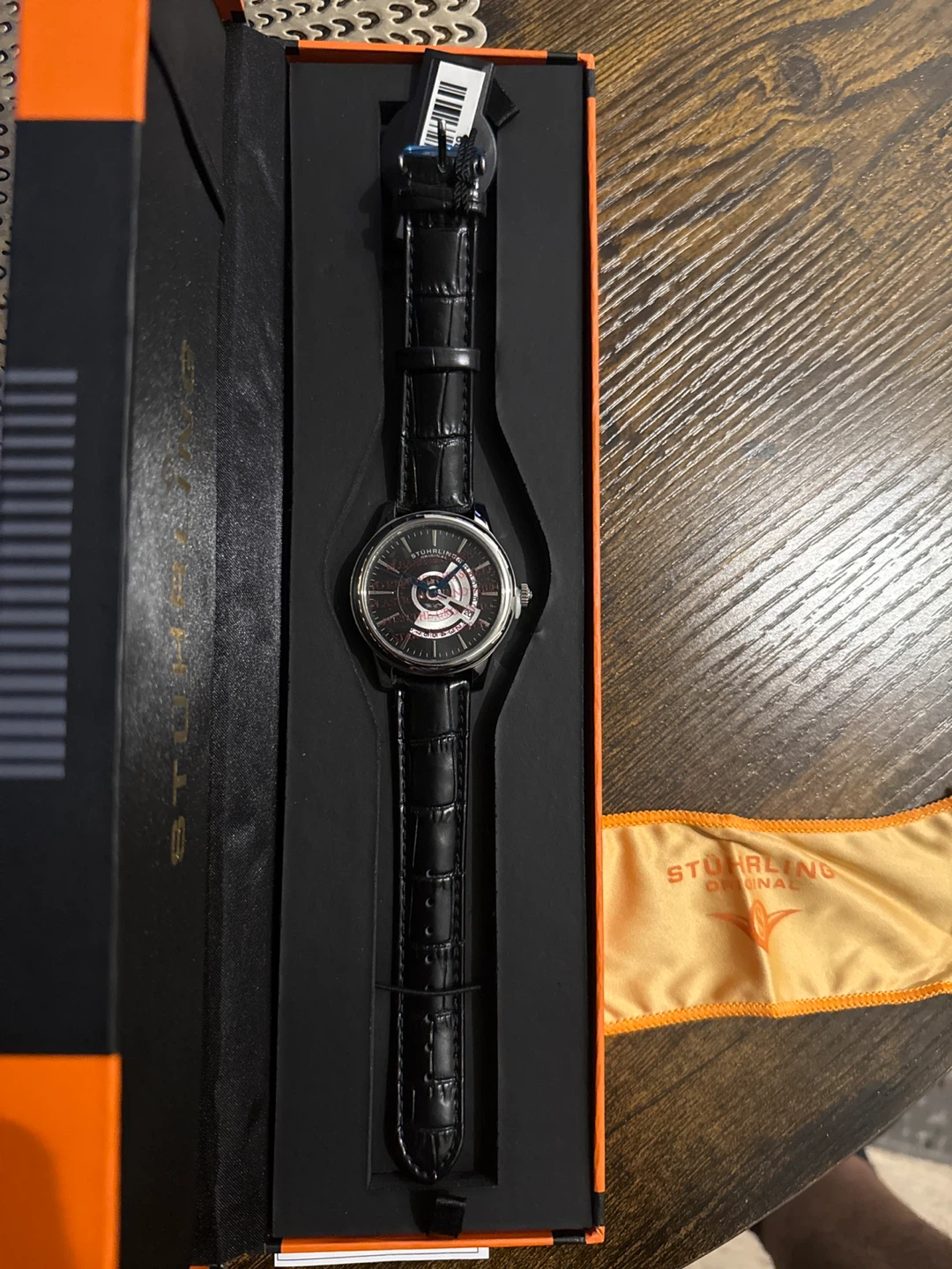 Stuhrling Original Men's Watch - Black Leather Strap - photo 4