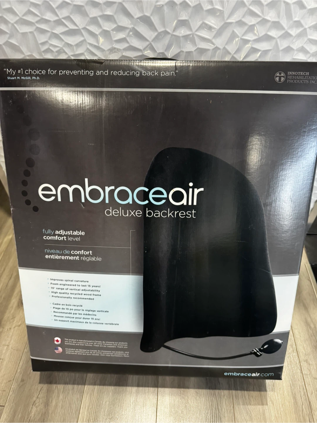 NEW EmbraceAir Deluxe Backrest (Black)