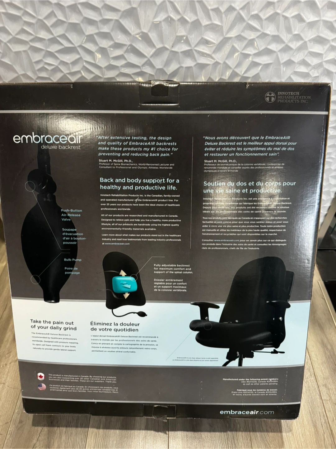 NEW EmbraceAir Deluxe Backrest (Black) - photo 2