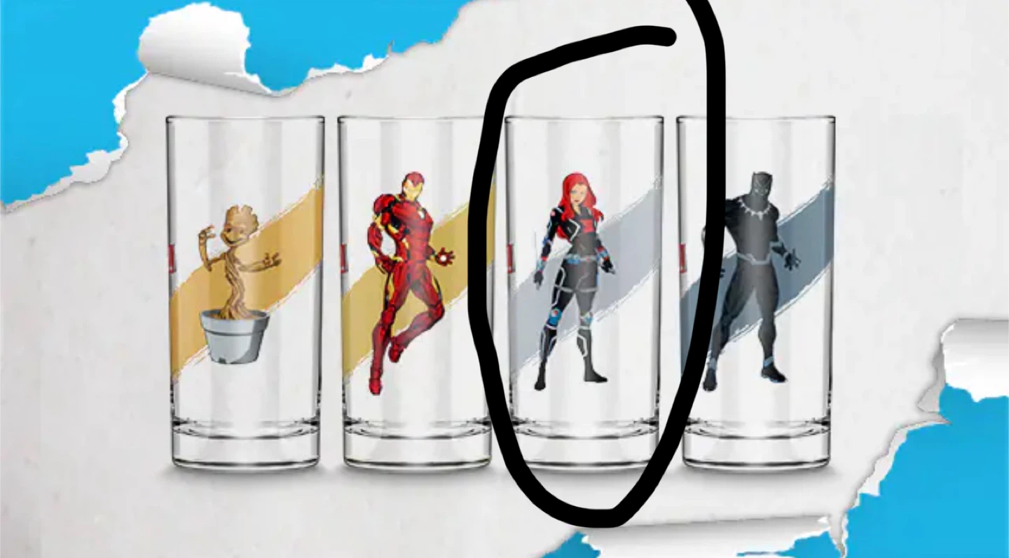 Marvel Black Widow Glass - photo 3