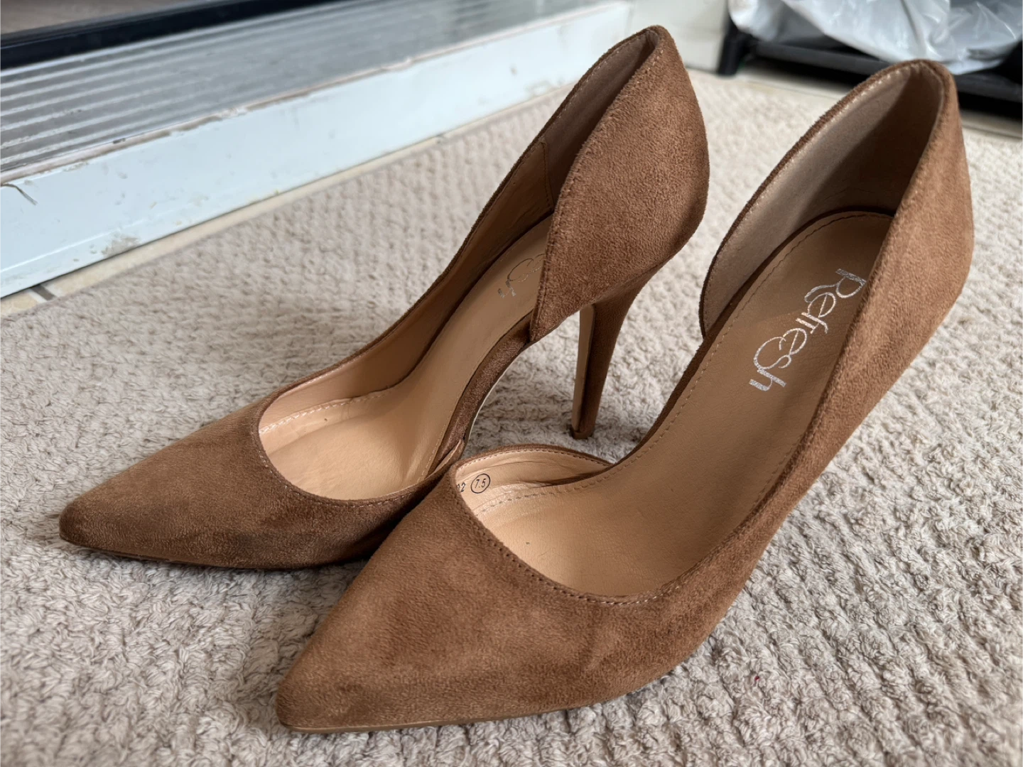 Refresh Suede Brown D'Orsay Heels - photo 3