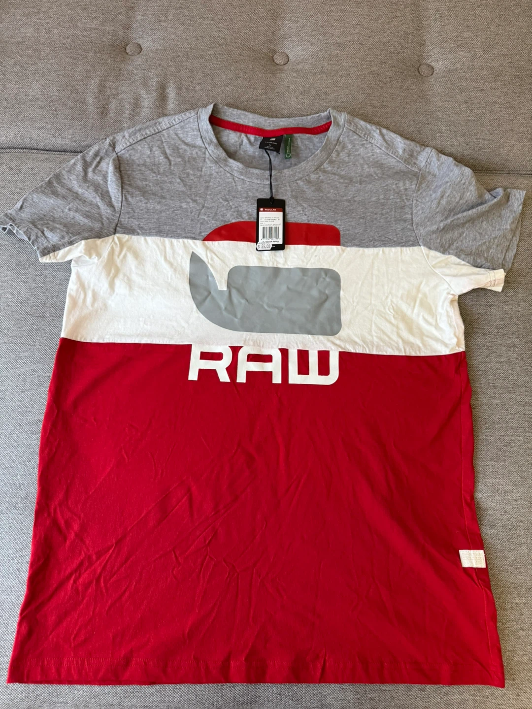 G-Star RAW Graphic T-Shirt - Large - Deep Flame