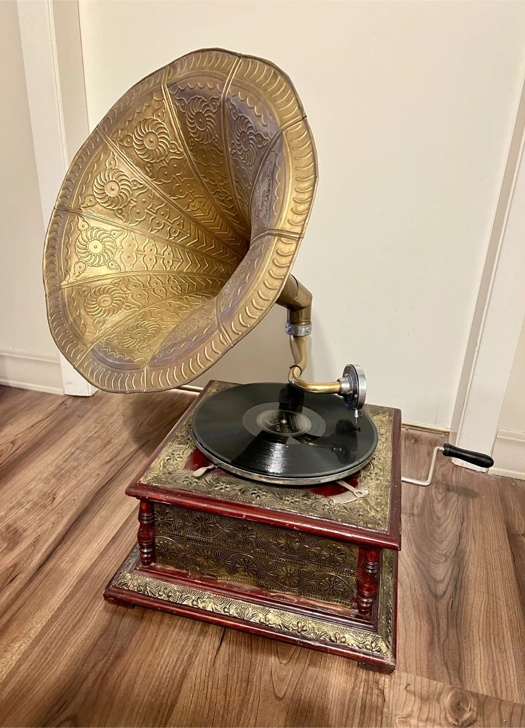 Vintage Gramophone Record Player