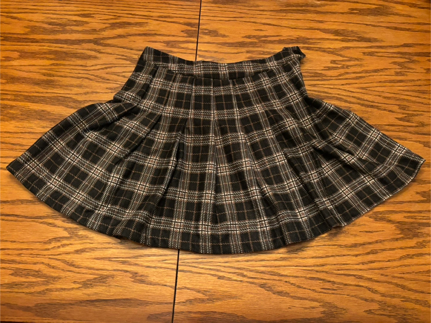 Ardene Plaid Pleated Mini Skirt