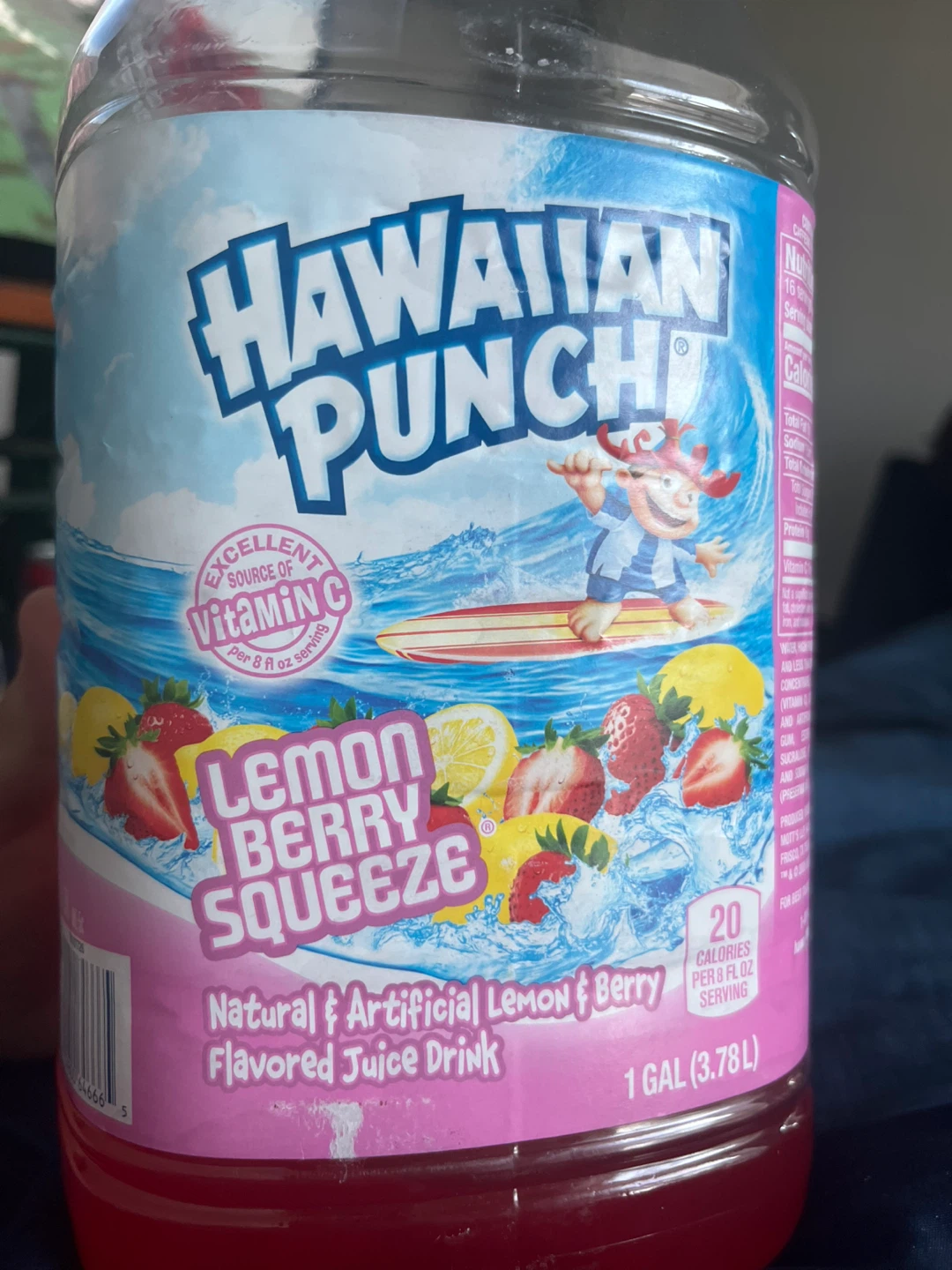 Hawaiian Punch Lemon Berry Squeeze Juice Drink, 1 Gallon