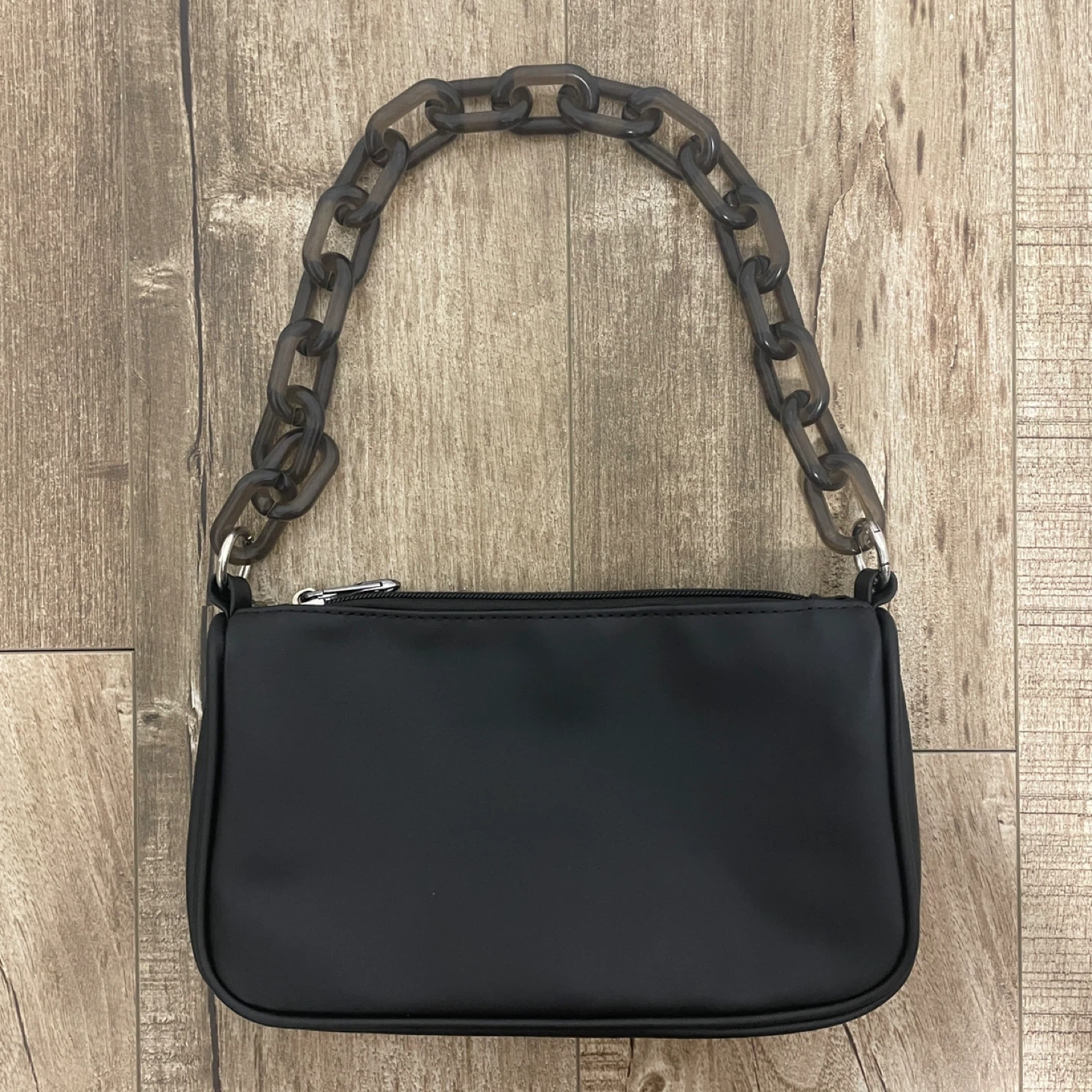 BRAND NEW 🥕 Black Shoulder Bag with Chain and Strap - photo 5