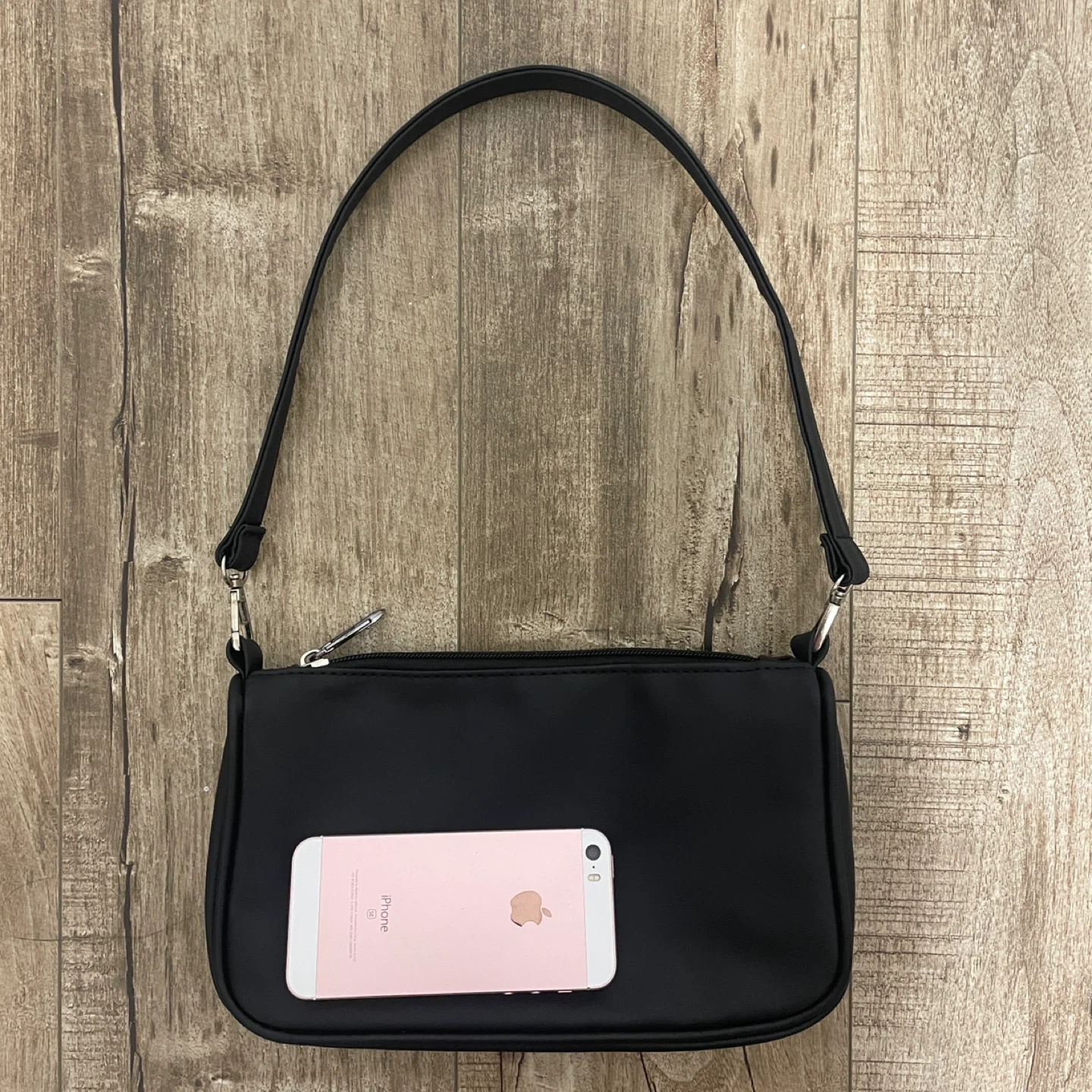 BRAND NEW 🥕 Black Shoulder Bag with Chain and Strap - photo 4