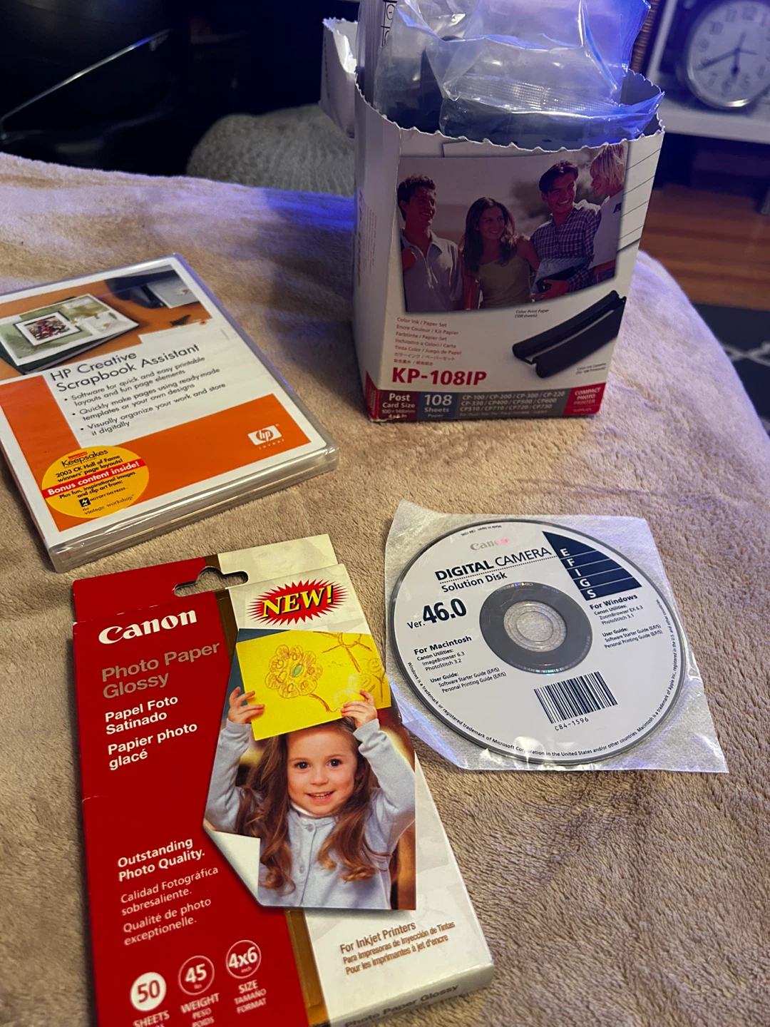 Canon KP-108IP Color Ink / Paper Set #freecycle
