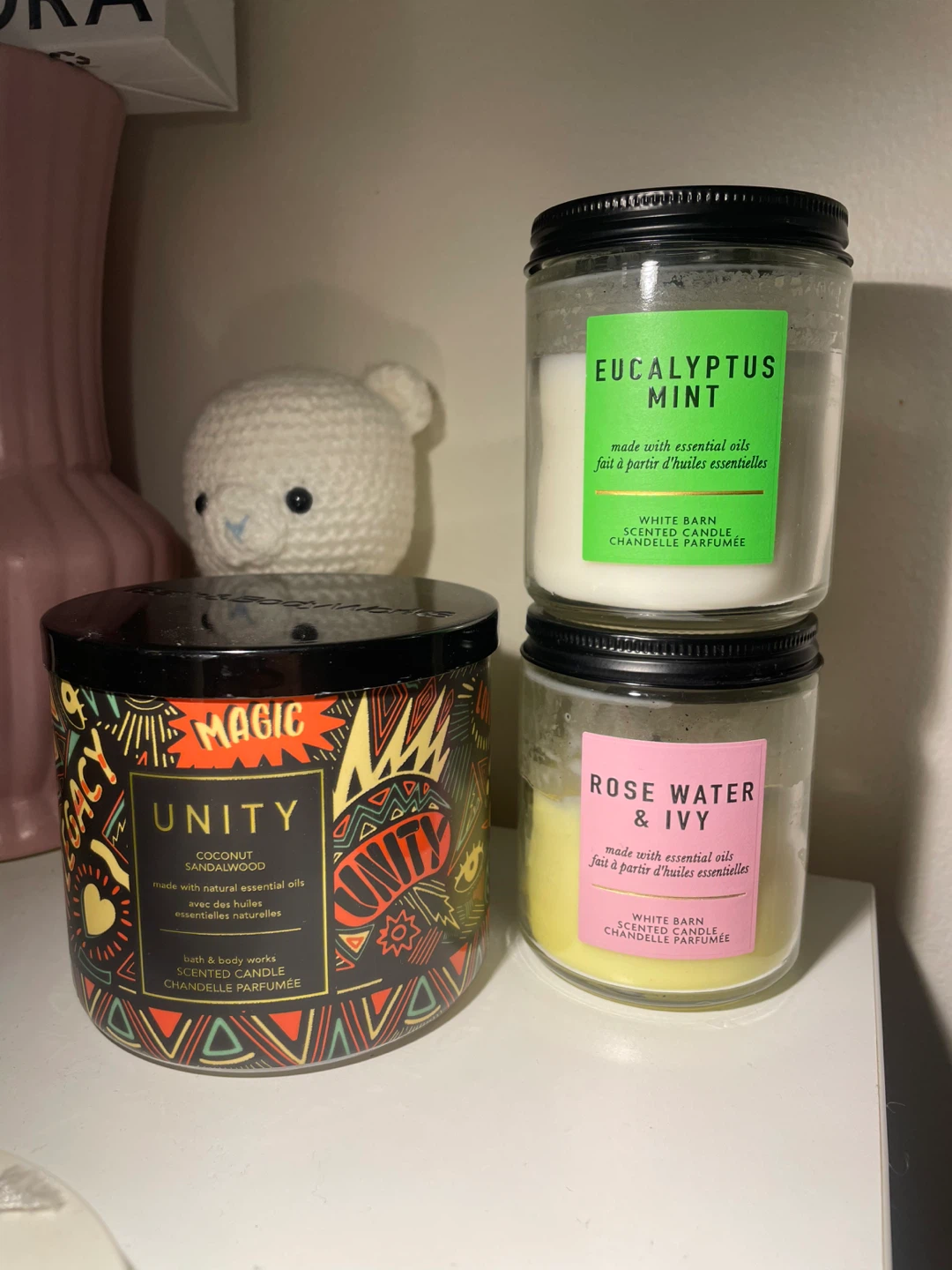 Bath and Body Works candle Set