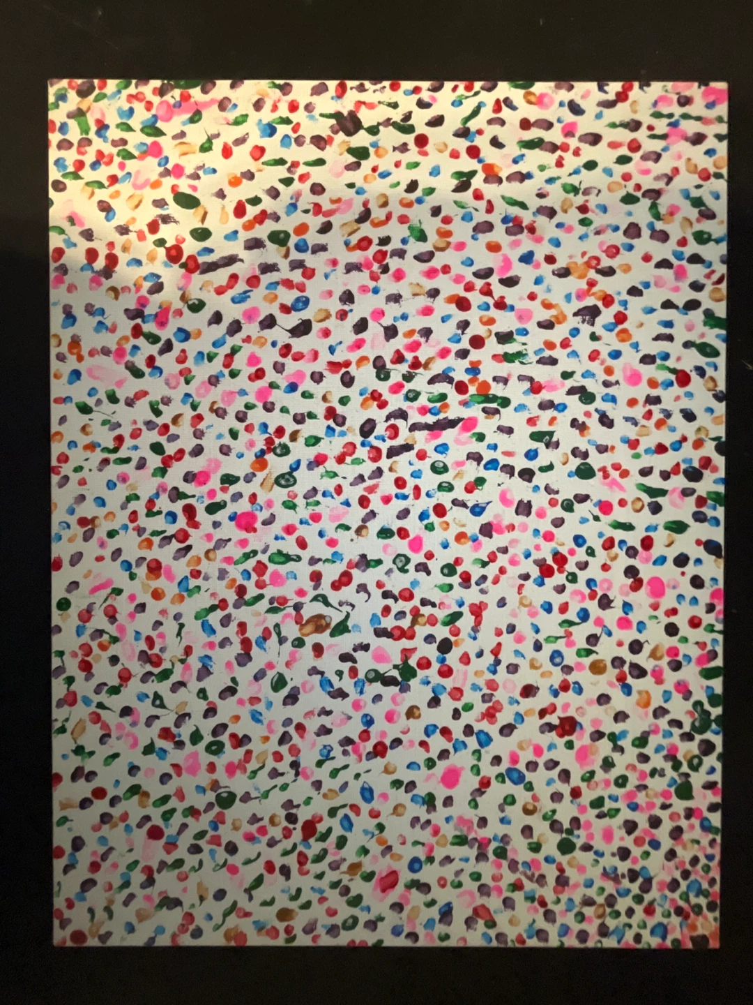 Abstract Fingerprint Dot Painting Wall Art