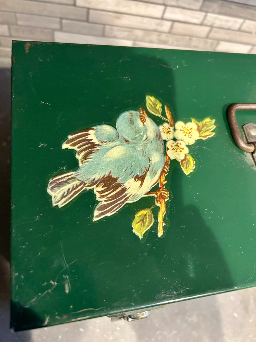 1950s Vintage Justus Toolbox w Bird Decal - photo 3