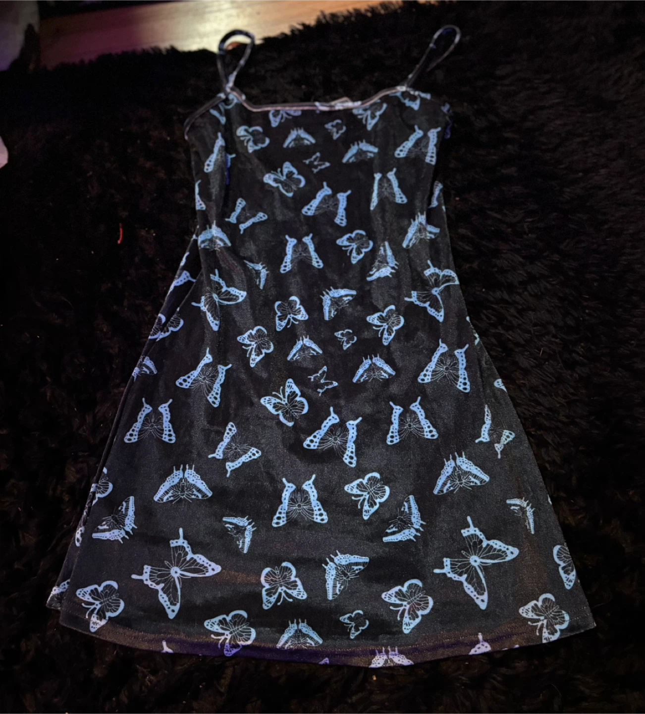 Zaful Butterfly Print Slip Dress Size M