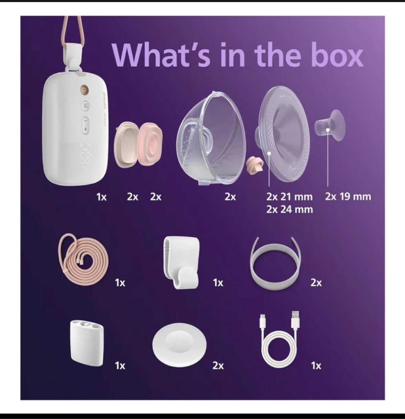 Brand New! Philips Avent Double Electric Hands-Free Breast Pump - photo 2