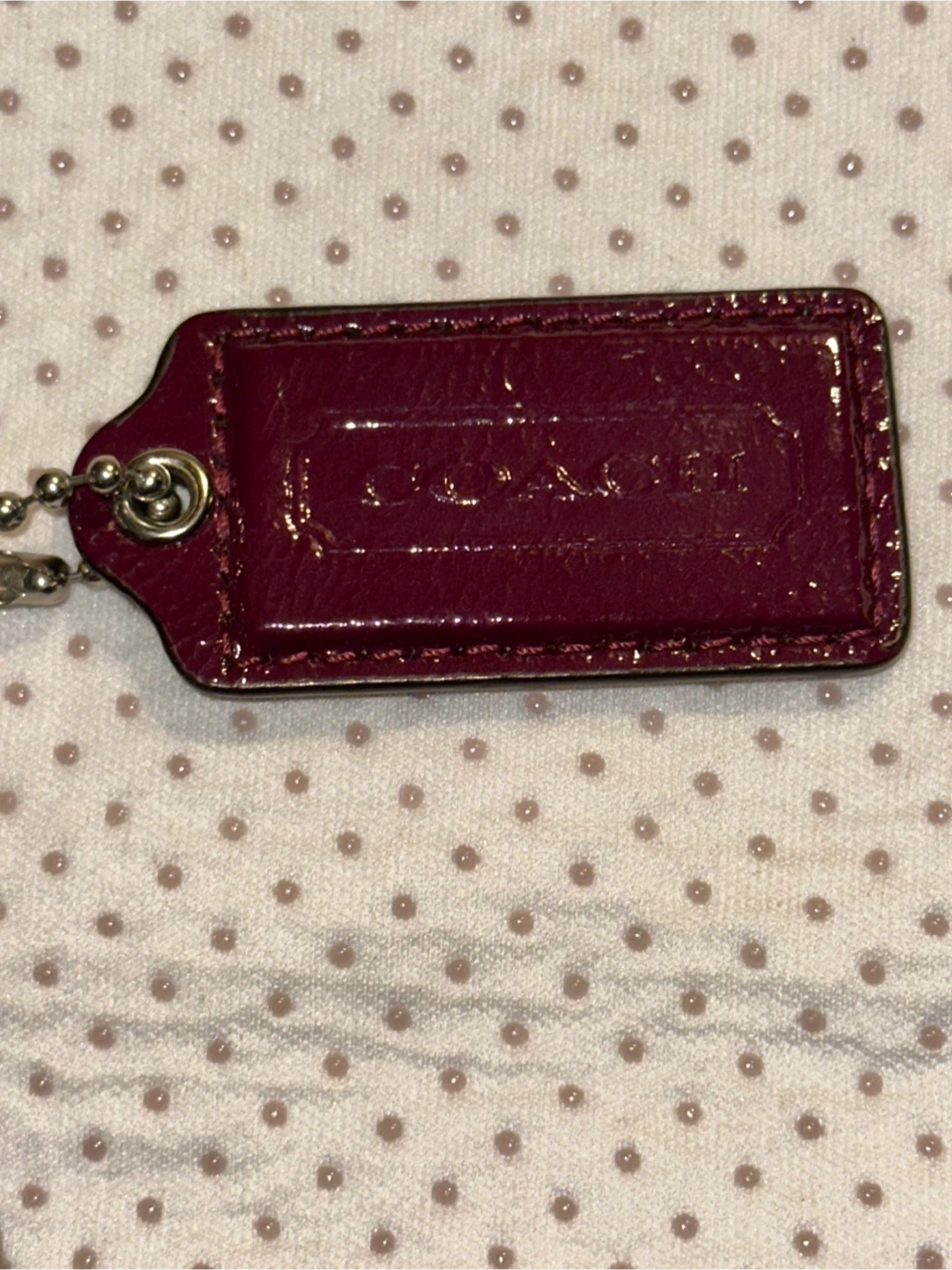 Coach Patent Leather Hobo Handbag - Magenta - photo 3