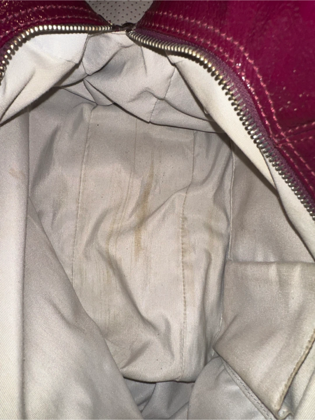 Coach Patent Leather Hobo Handbag - Magenta - photo 5