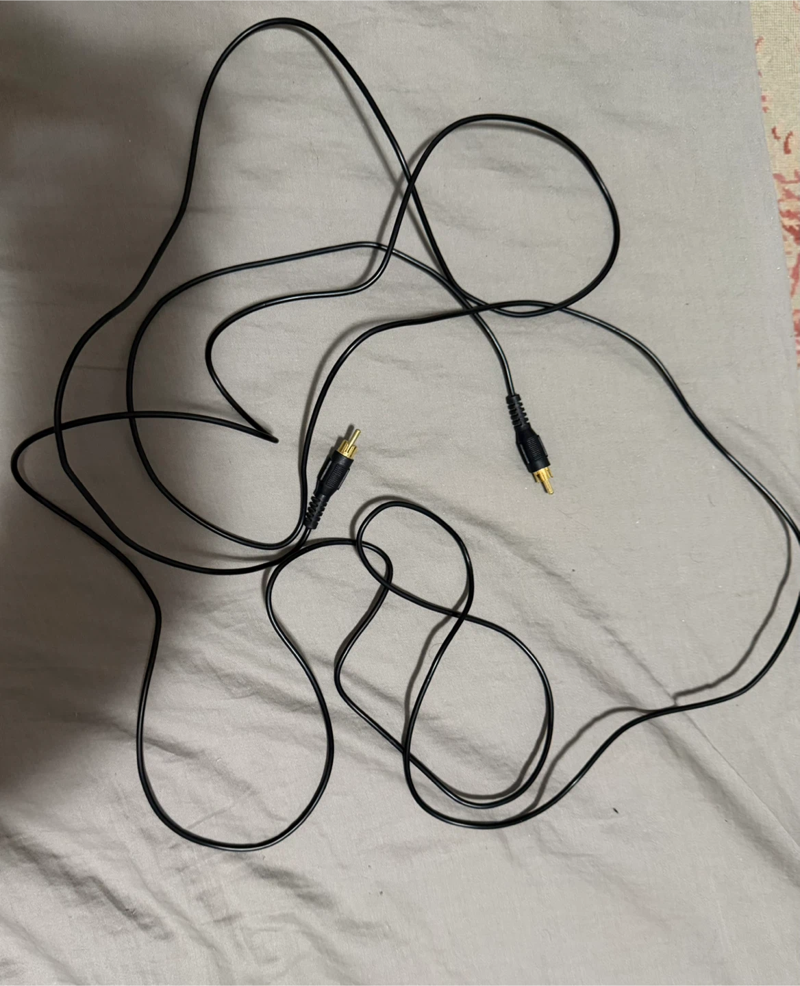 Long RCA Audio Cable – Male to Male (Single Channel)
