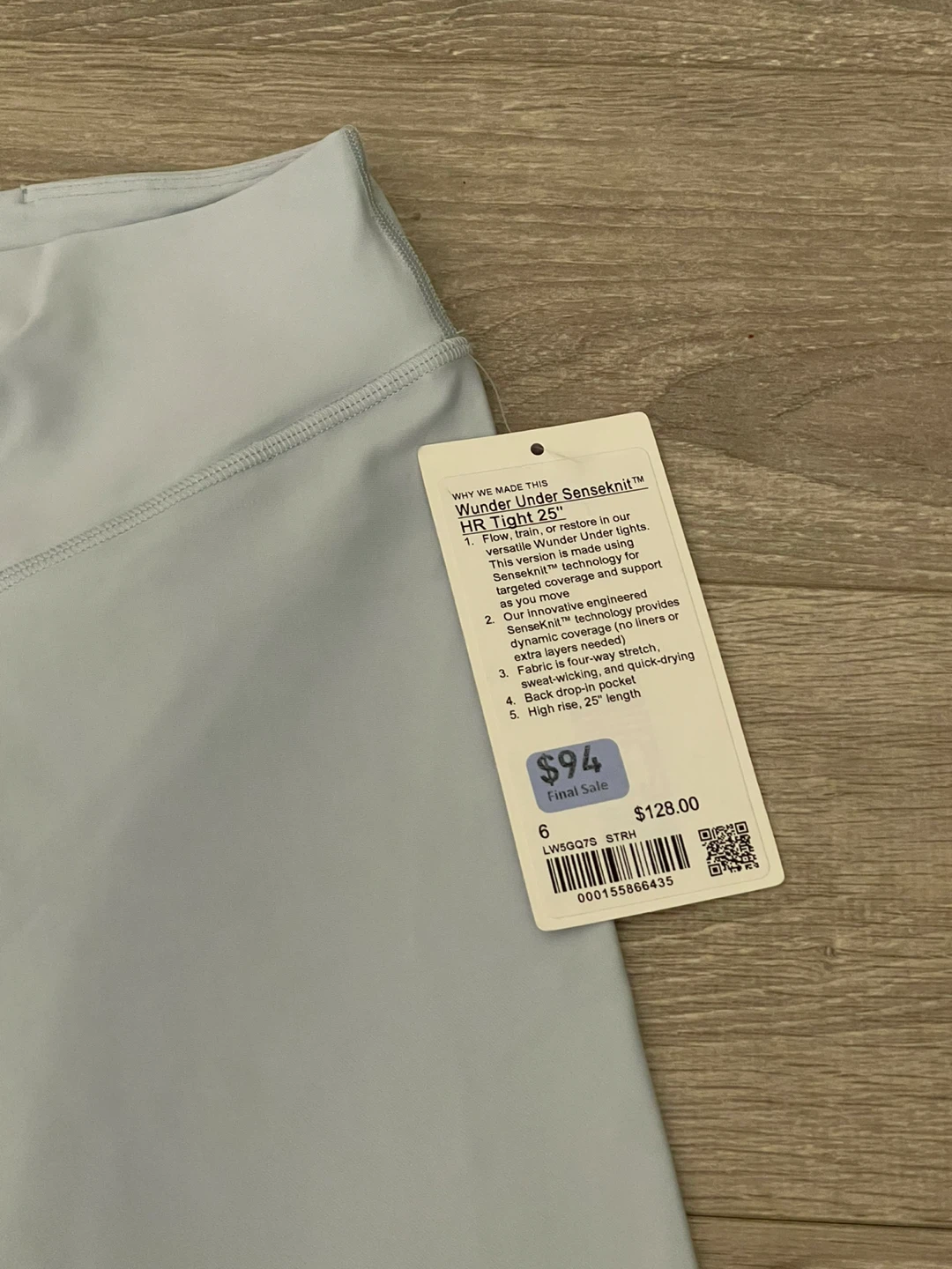🆕 Lululemon Wunder Under High-Rise Tight  leggings 25" Size 6 - photo 2